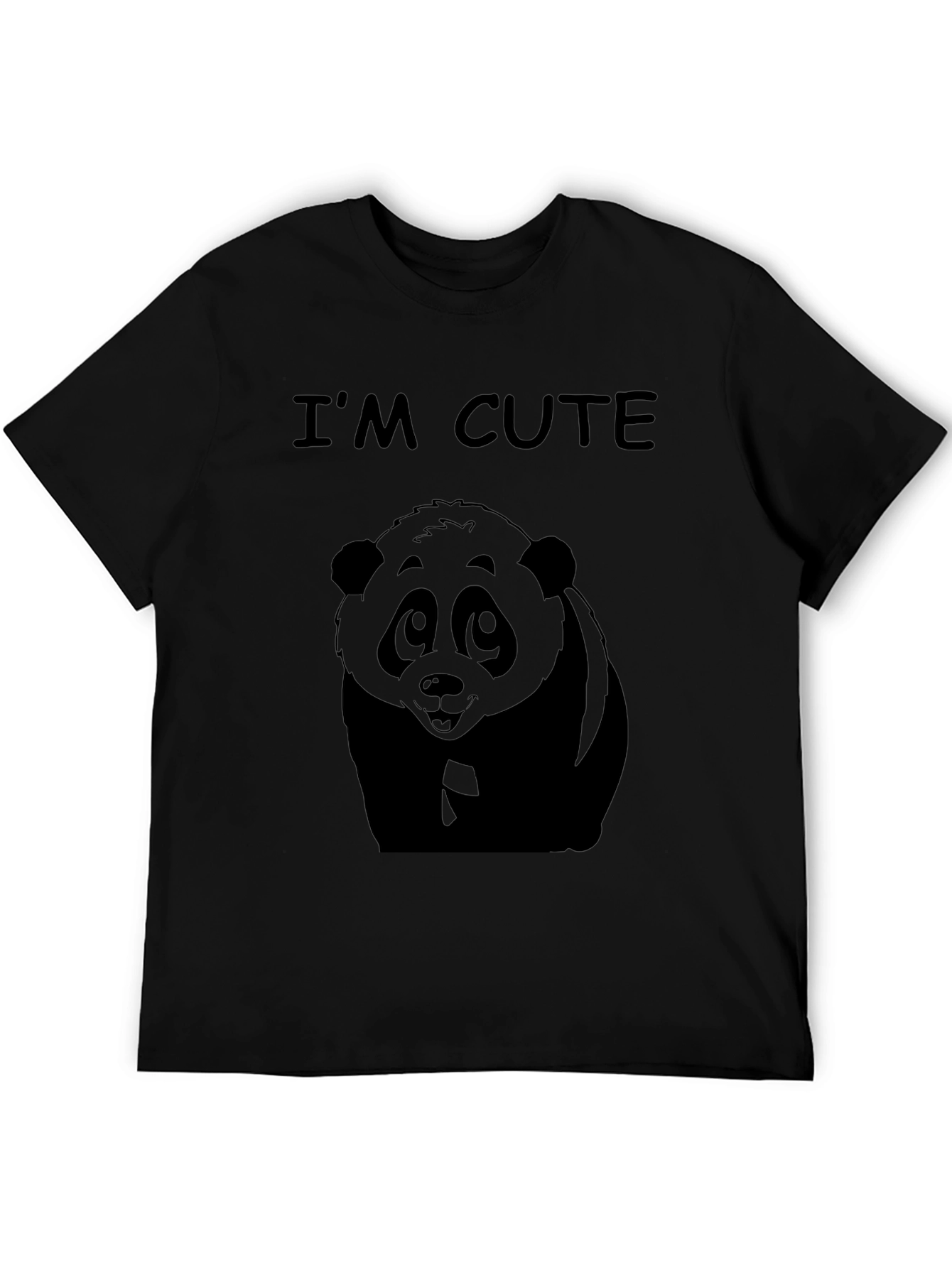 Cute Panda T-Shirt - Im Cute Graphic Tee