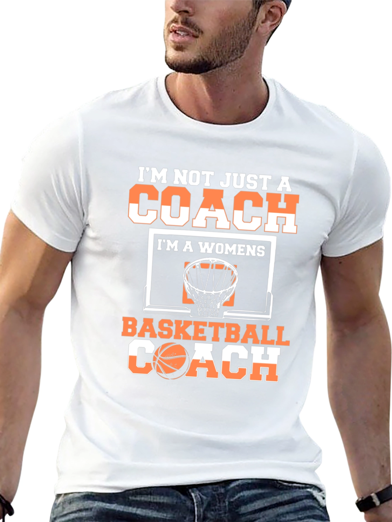 Womens Basketball Coach Graphic T-Shirt