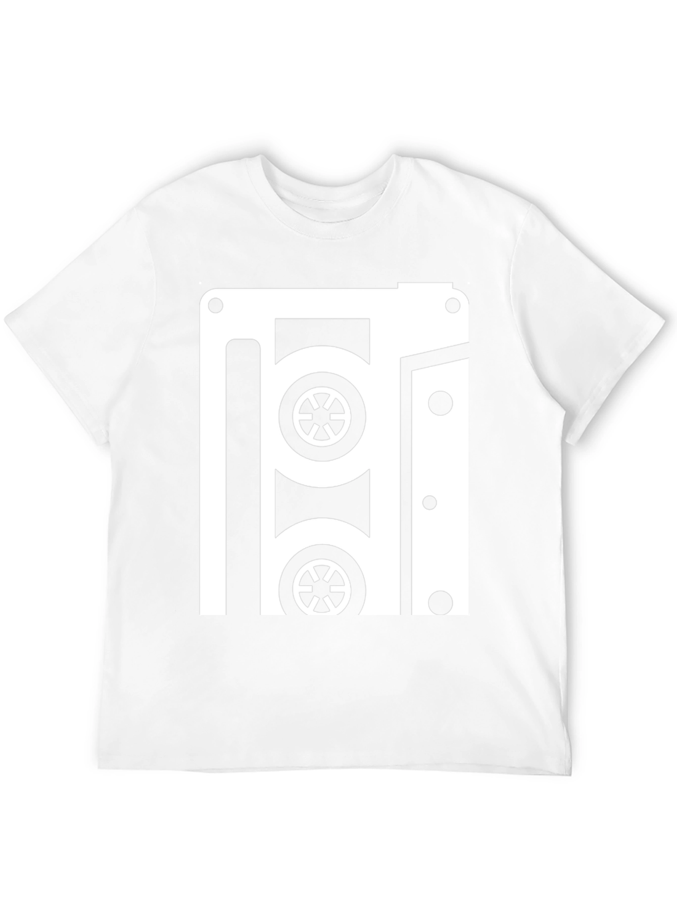 Retro Cassette Tape Graphic Tee - Black