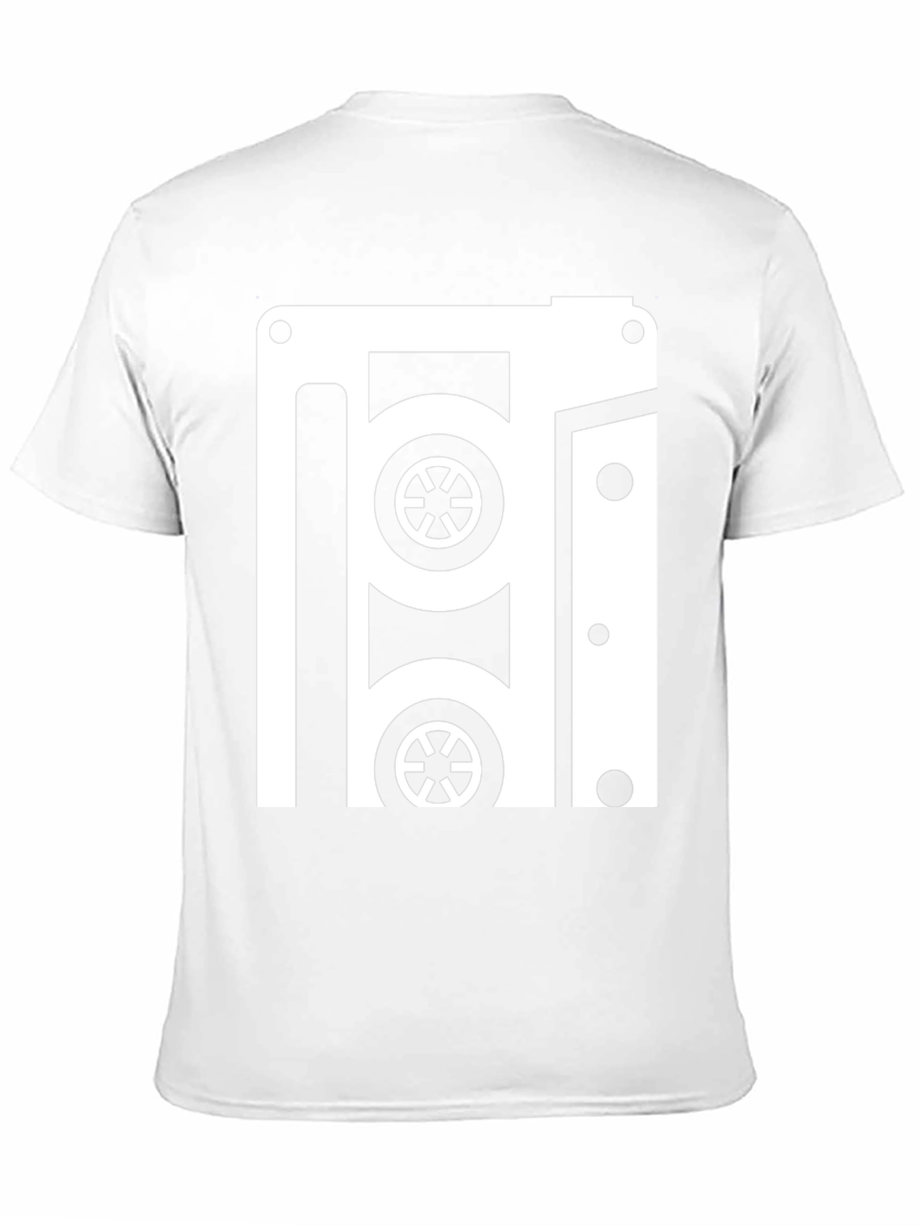 Retro Cassette Tape Graphic Tee - Black