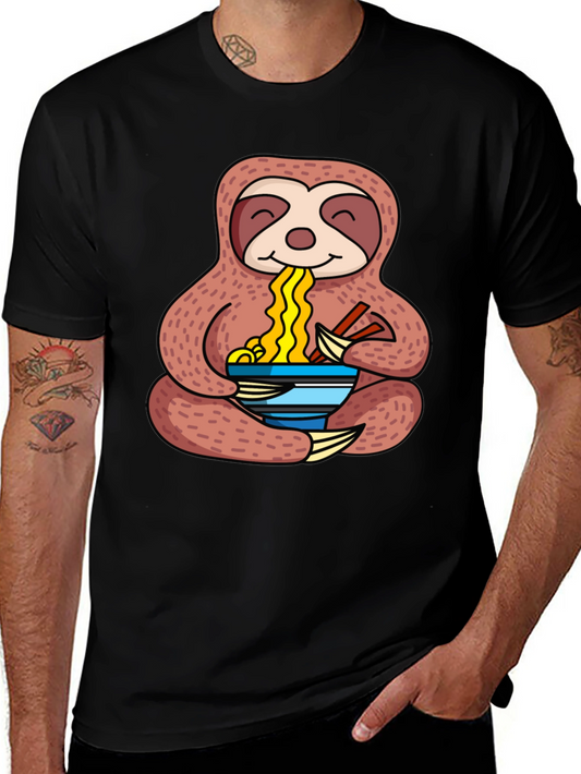 Sloth Ramen T-Shirt - Noodles Lover Tee