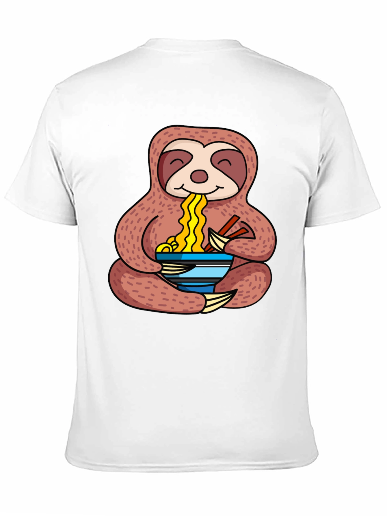 Sloth Ramen T-Shirt - Noodles Lover Tee
