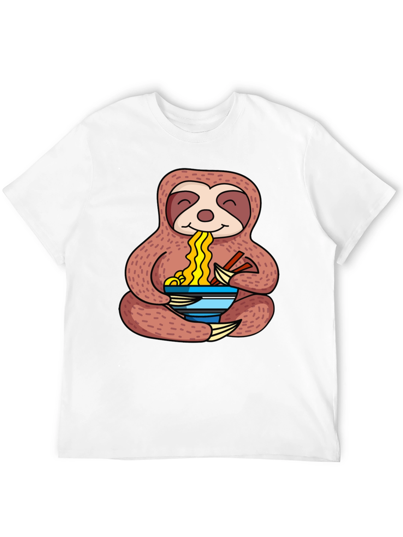 Sloth Ramen T-Shirt - Noodles Lover Tee