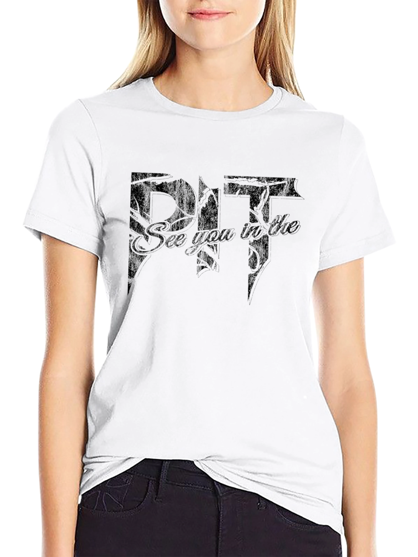 See You in the Pit Black Graphic T-Shirt