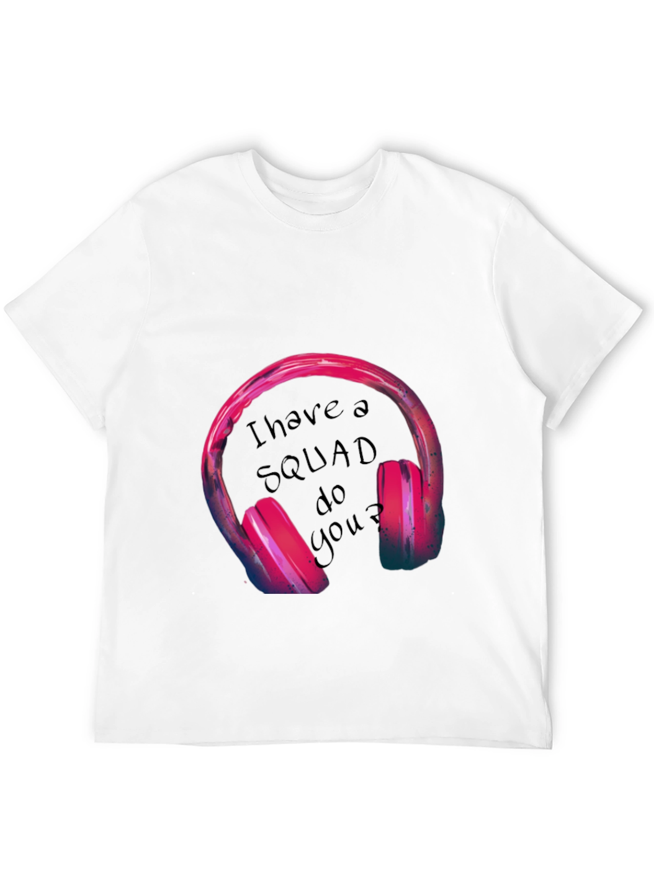 Squad Headphones Graphic Tee - Black T-Shirt