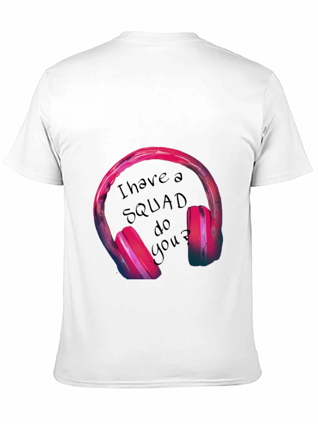 Squad Headphones Graphic Tee - Black T-Shirt
