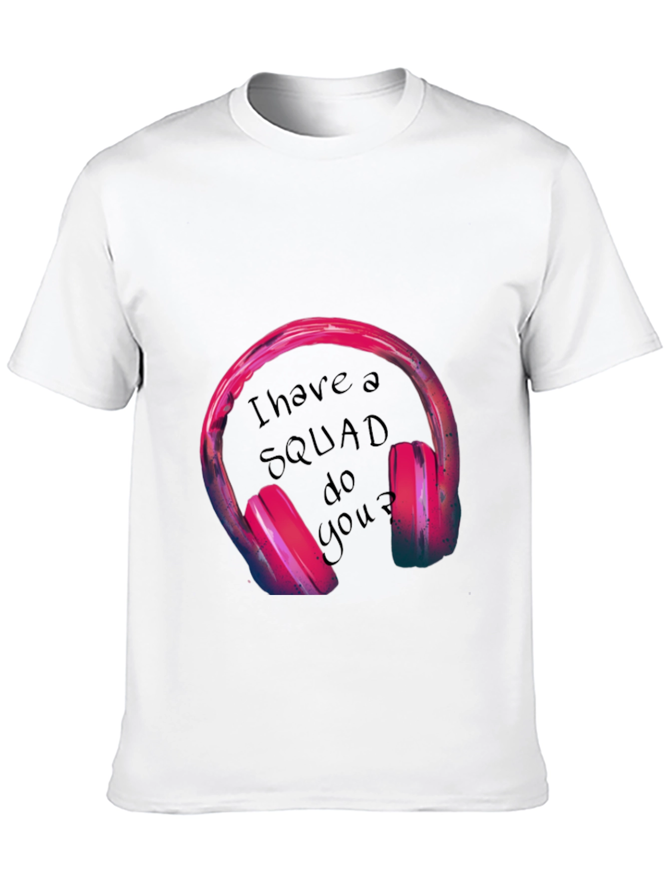 Squad Headphones Graphic Tee - Black T-Shirt