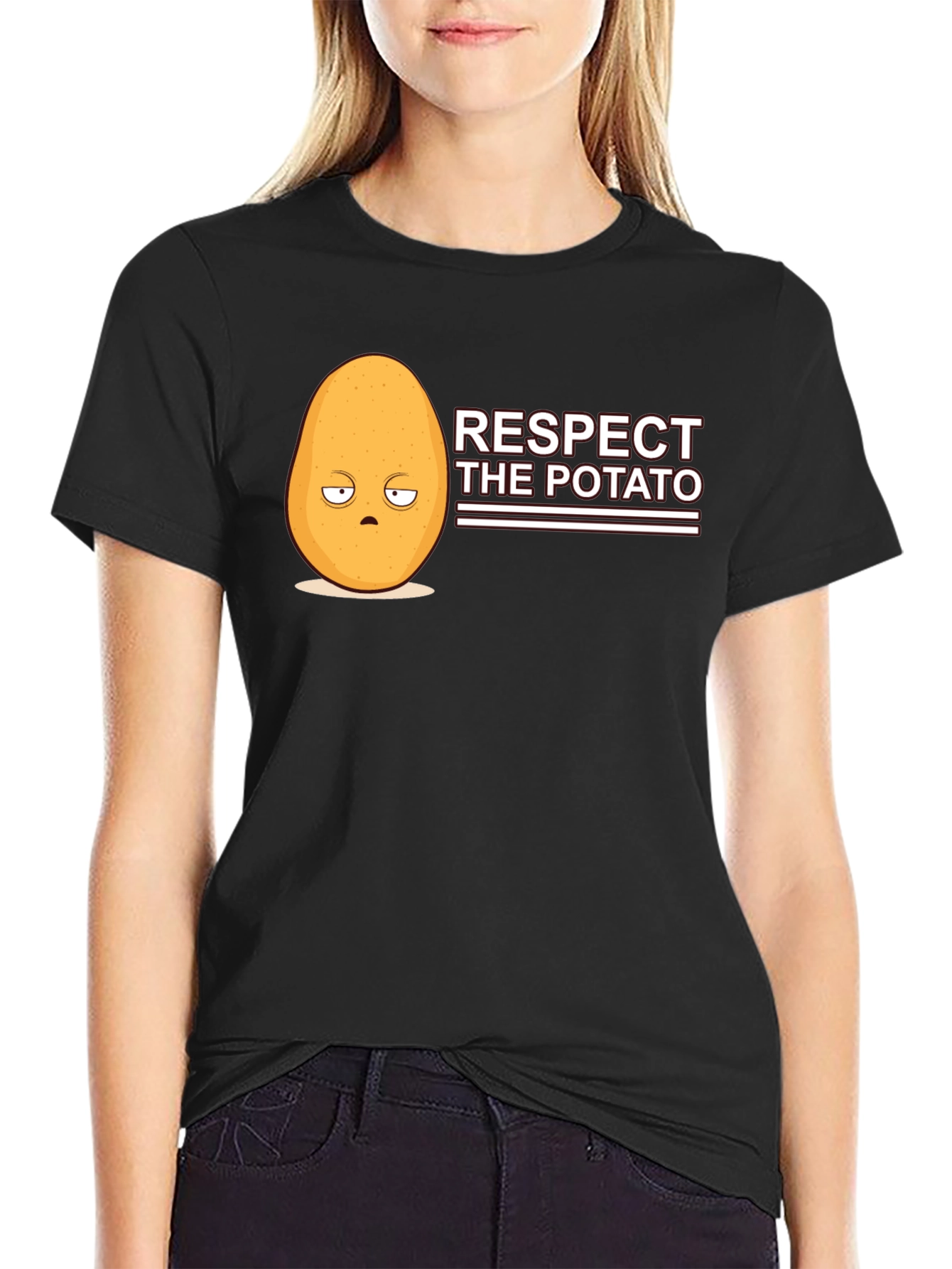 Respect the Potato Funny Graphic Tee