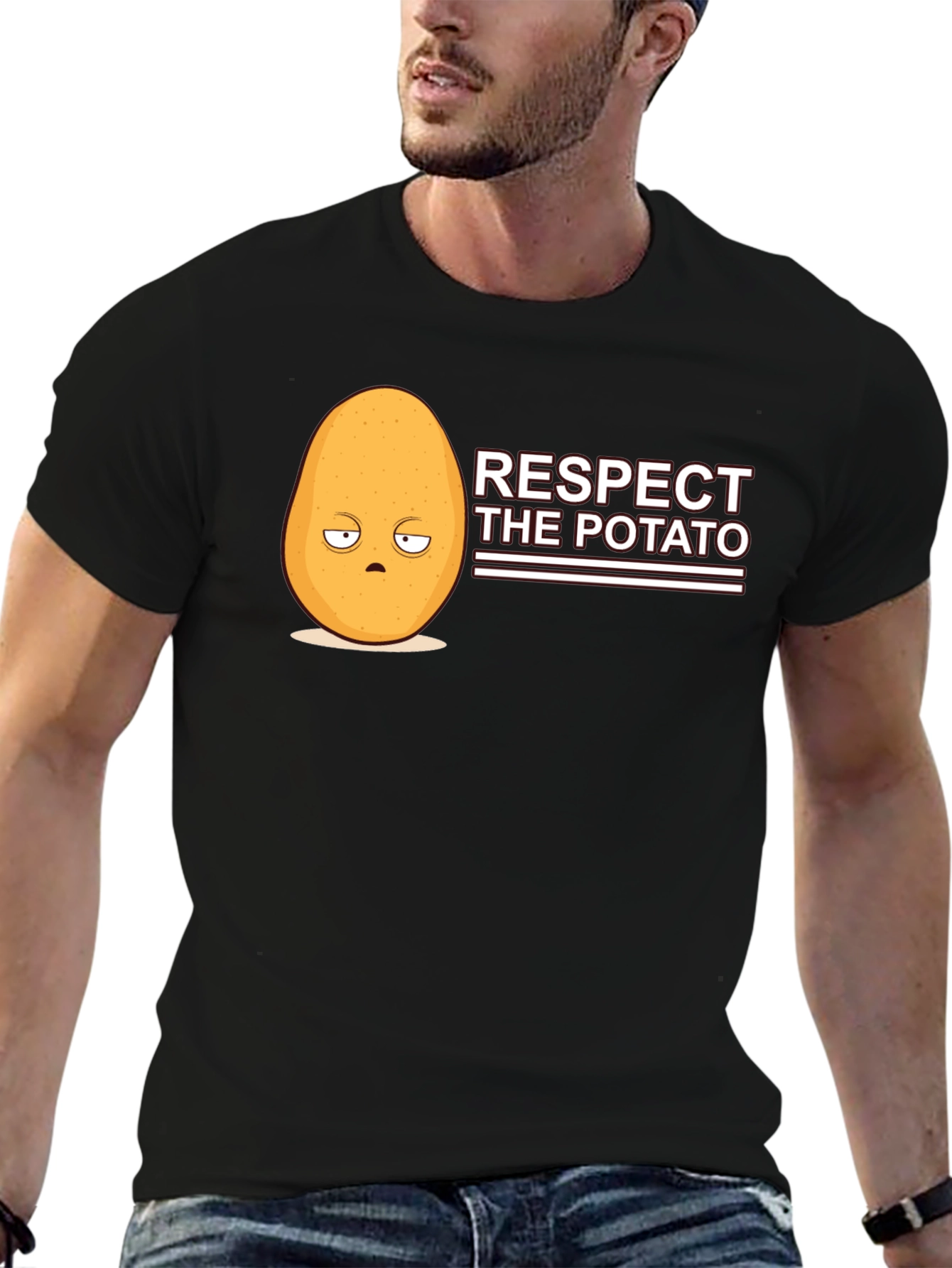 Respect the Potato Funny Graphic Tee