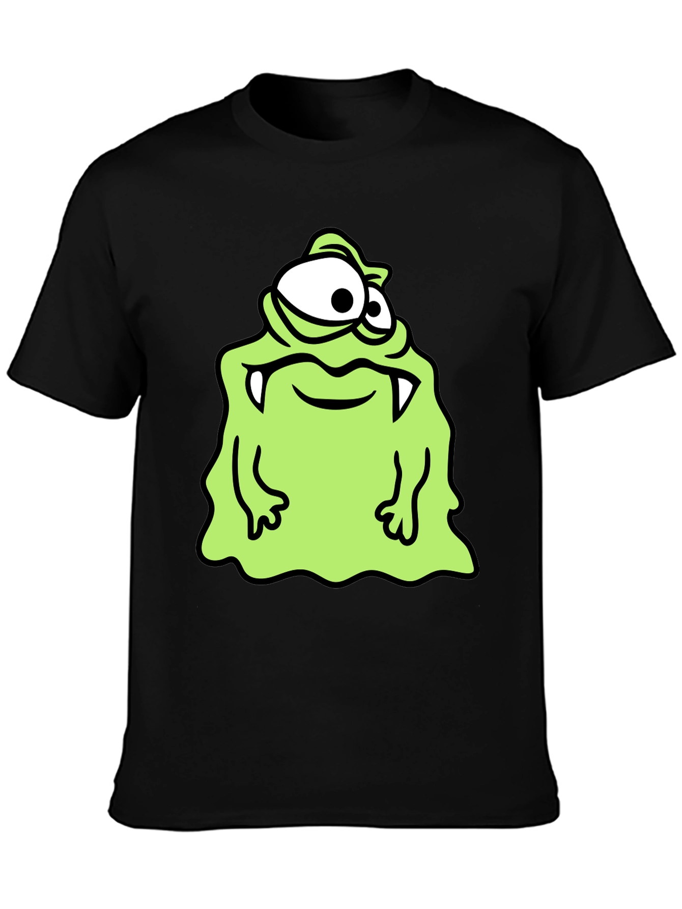 Monster Cartoon Graphic Print T-Shirt