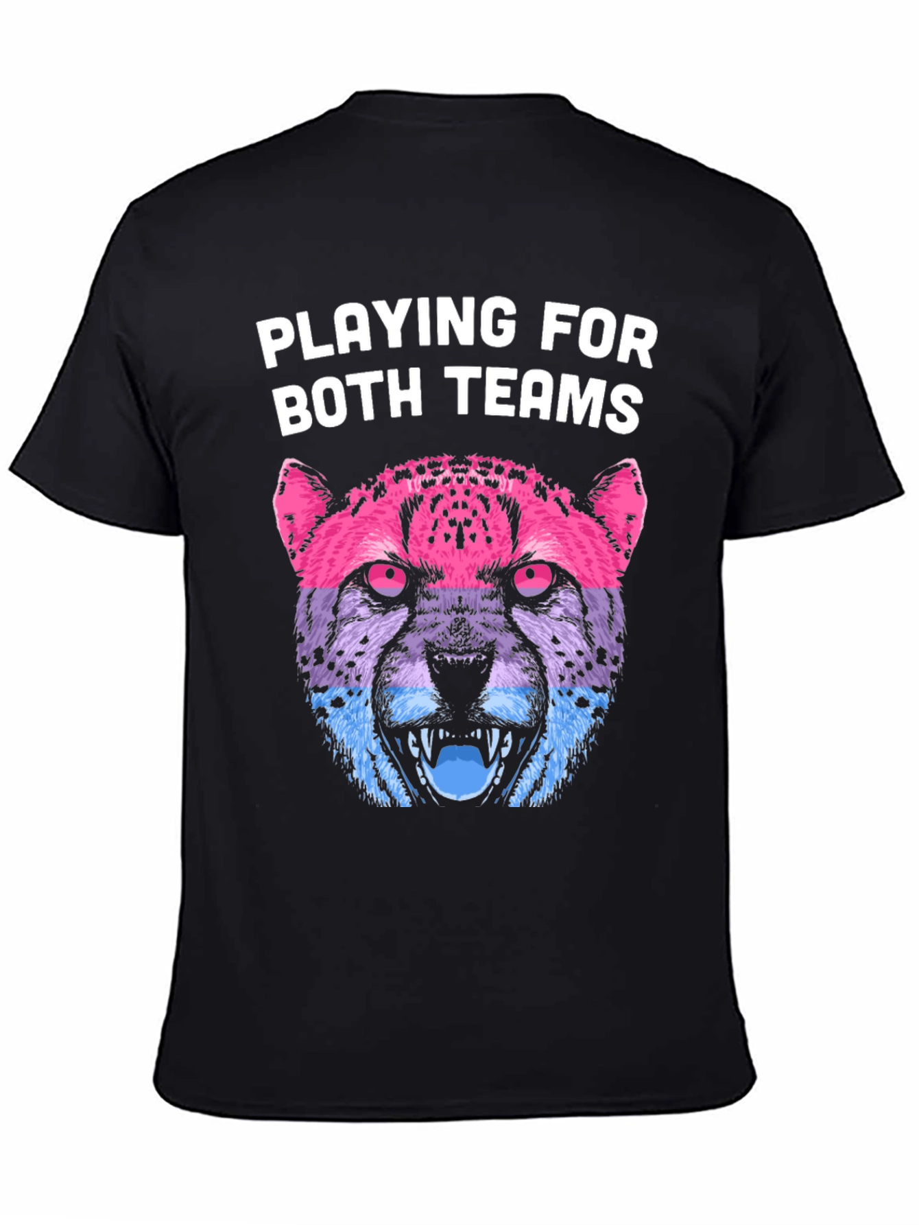 Playing for Both Teams Cheetah Graphic Tee