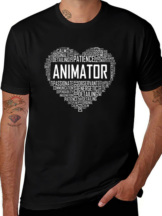 Animator Heart Graphic Tee - Black