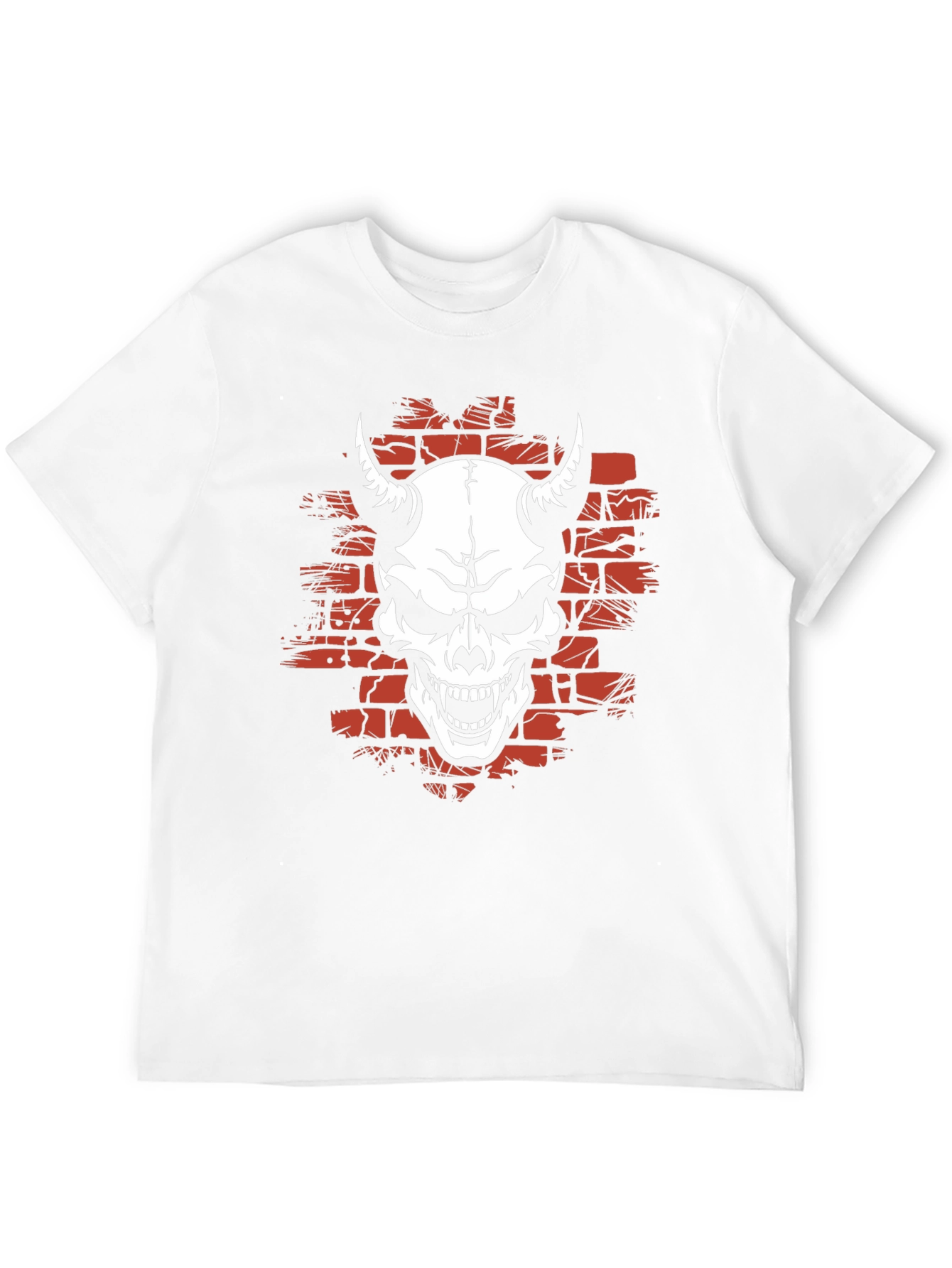 Devil Skull Graphic Tee - Black T-Shirt