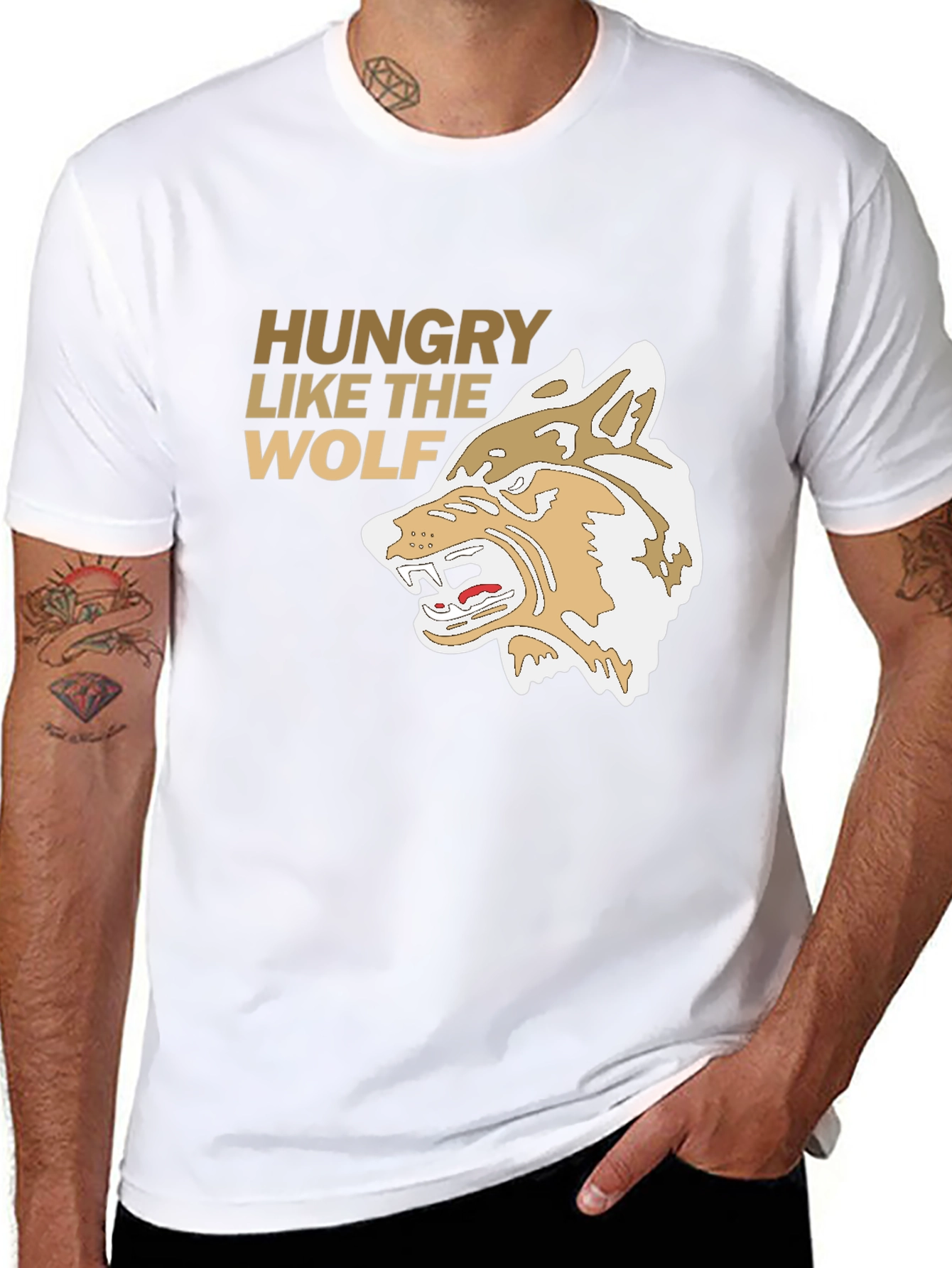 Hungry Like the Wolf Graphic Tee - Black