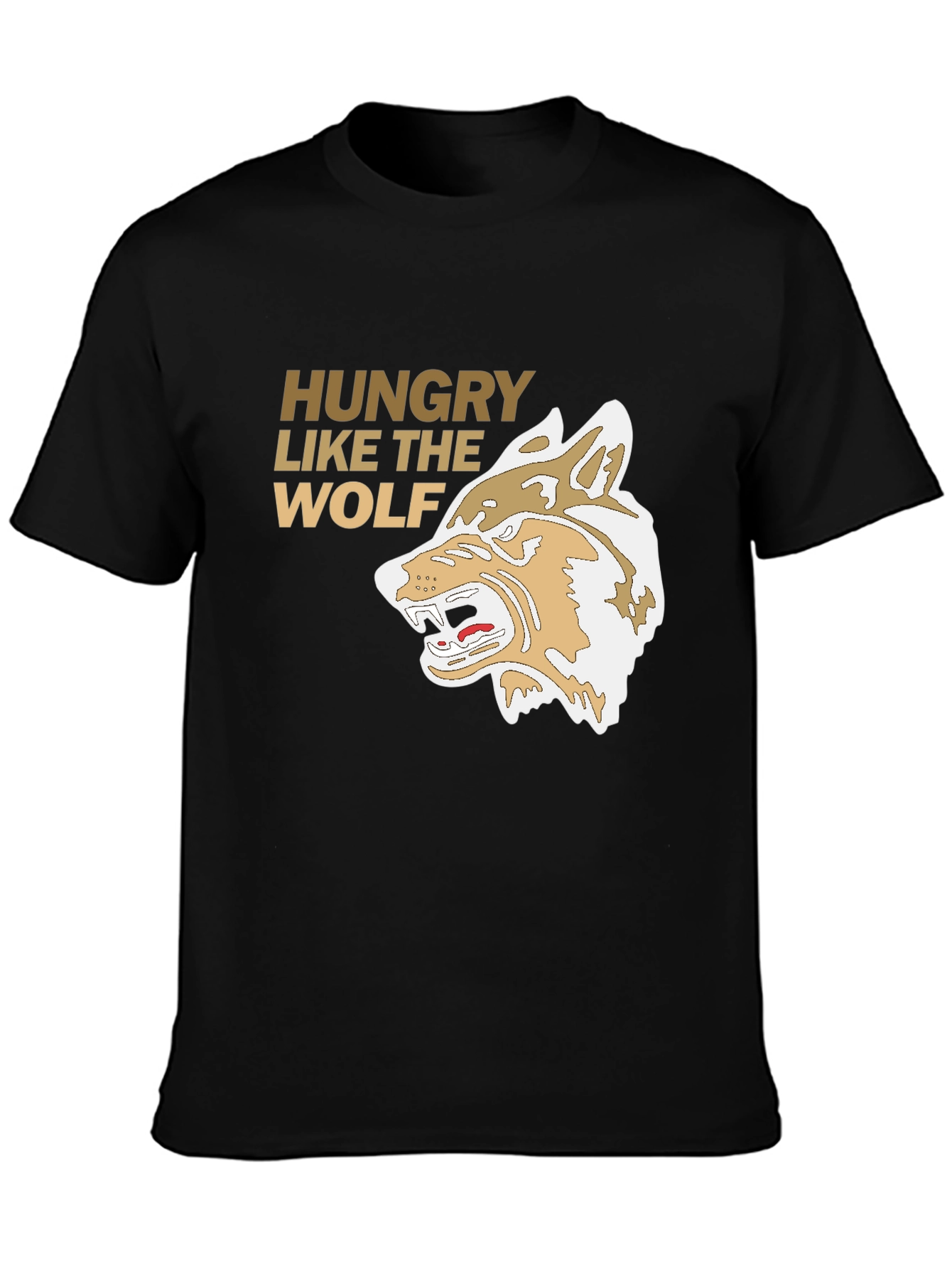 Hungry Like the Wolf Graphic Tee - Black