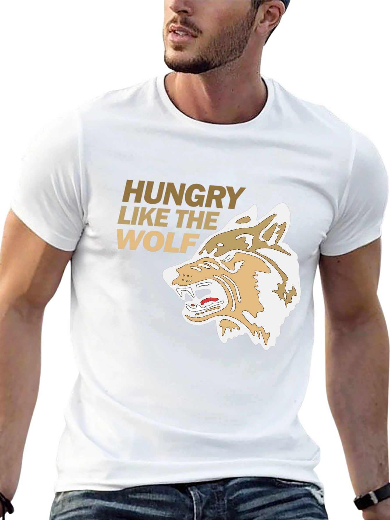 Hungry Like the Wolf Graphic Tee - Black