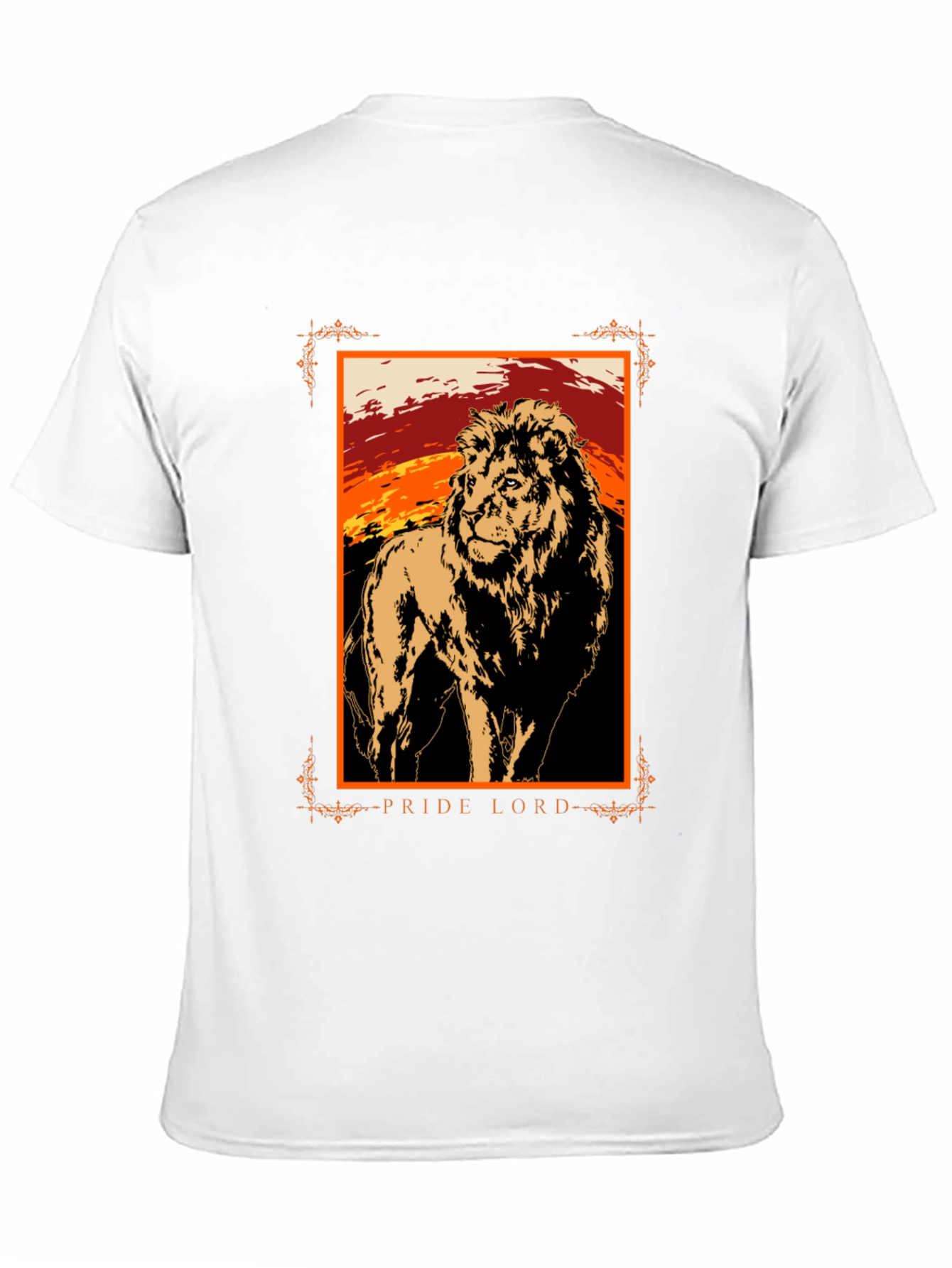 Pride Lord Lion Graphic T-Shirt - Black