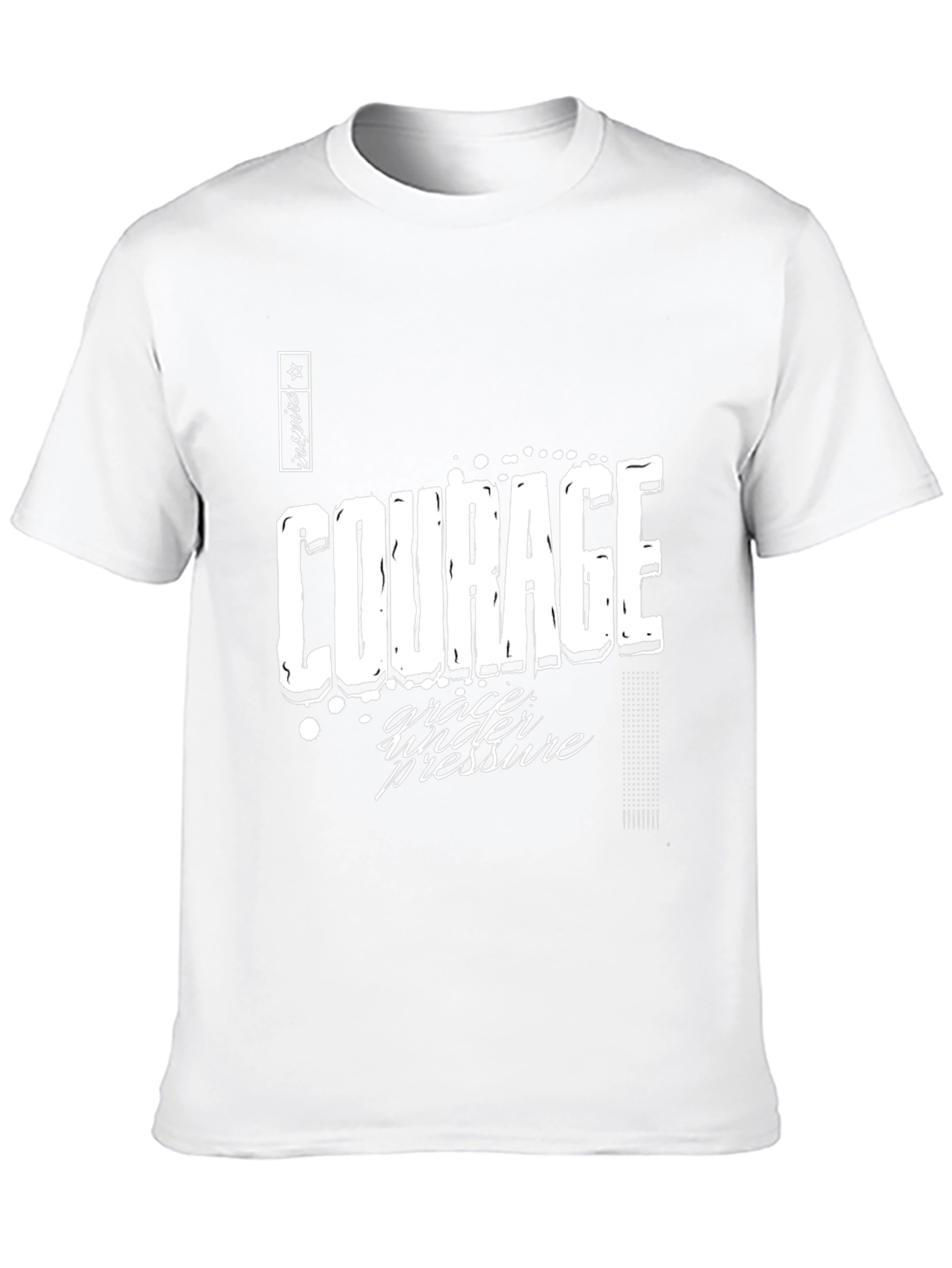 Courage & Grace Graphic Tee - Black Casual T-Shirt