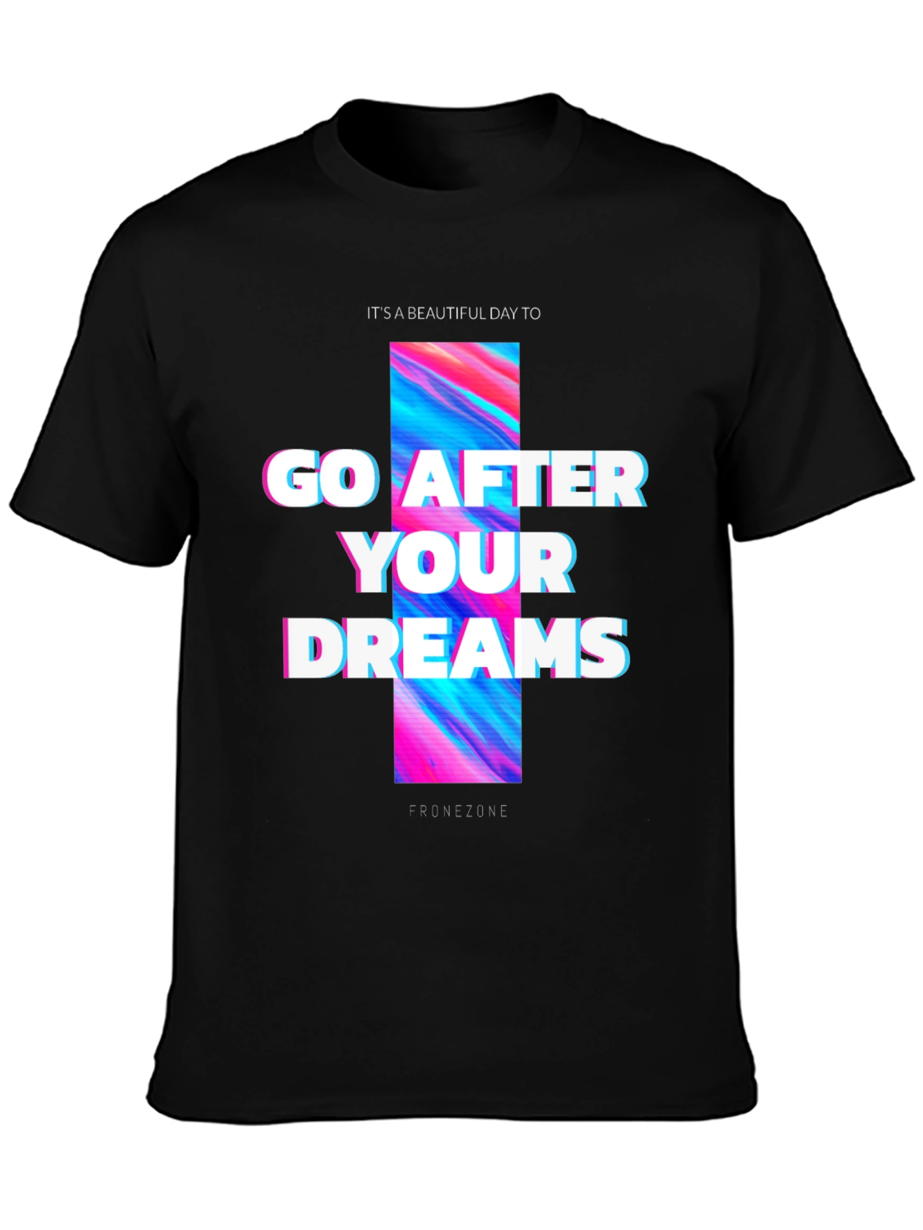 Go After Your Dreams Black Graphic Tee