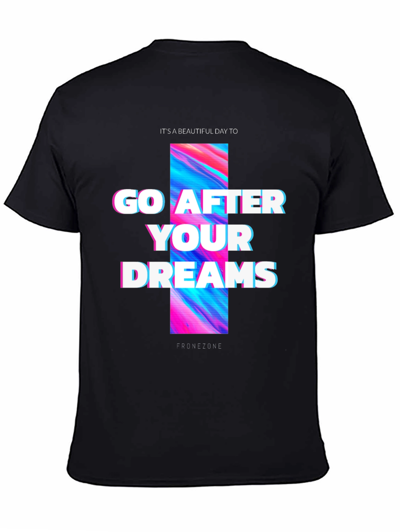 Go After Your Dreams Black Graphic Tee