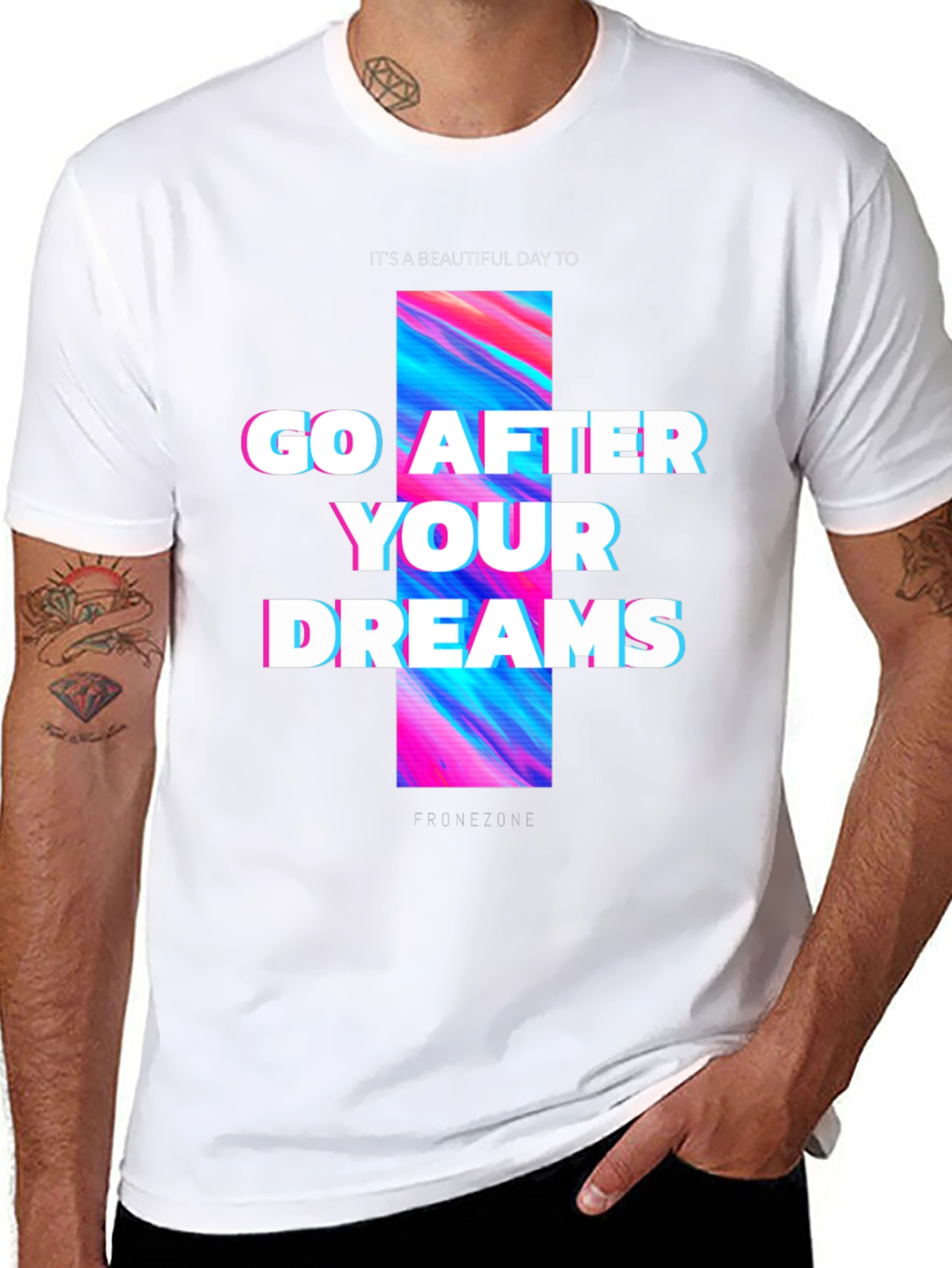 Go After Your Dreams Black Graphic Tee