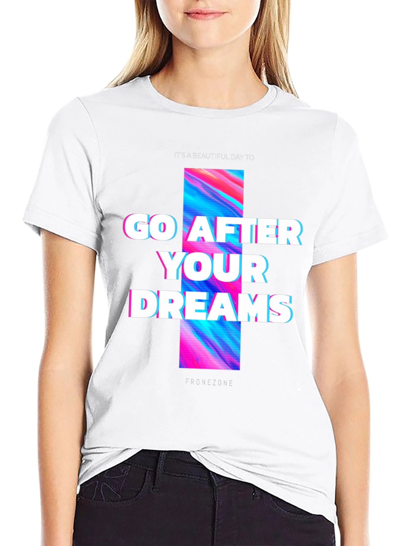 Go After Your Dreams Black Graphic Tee