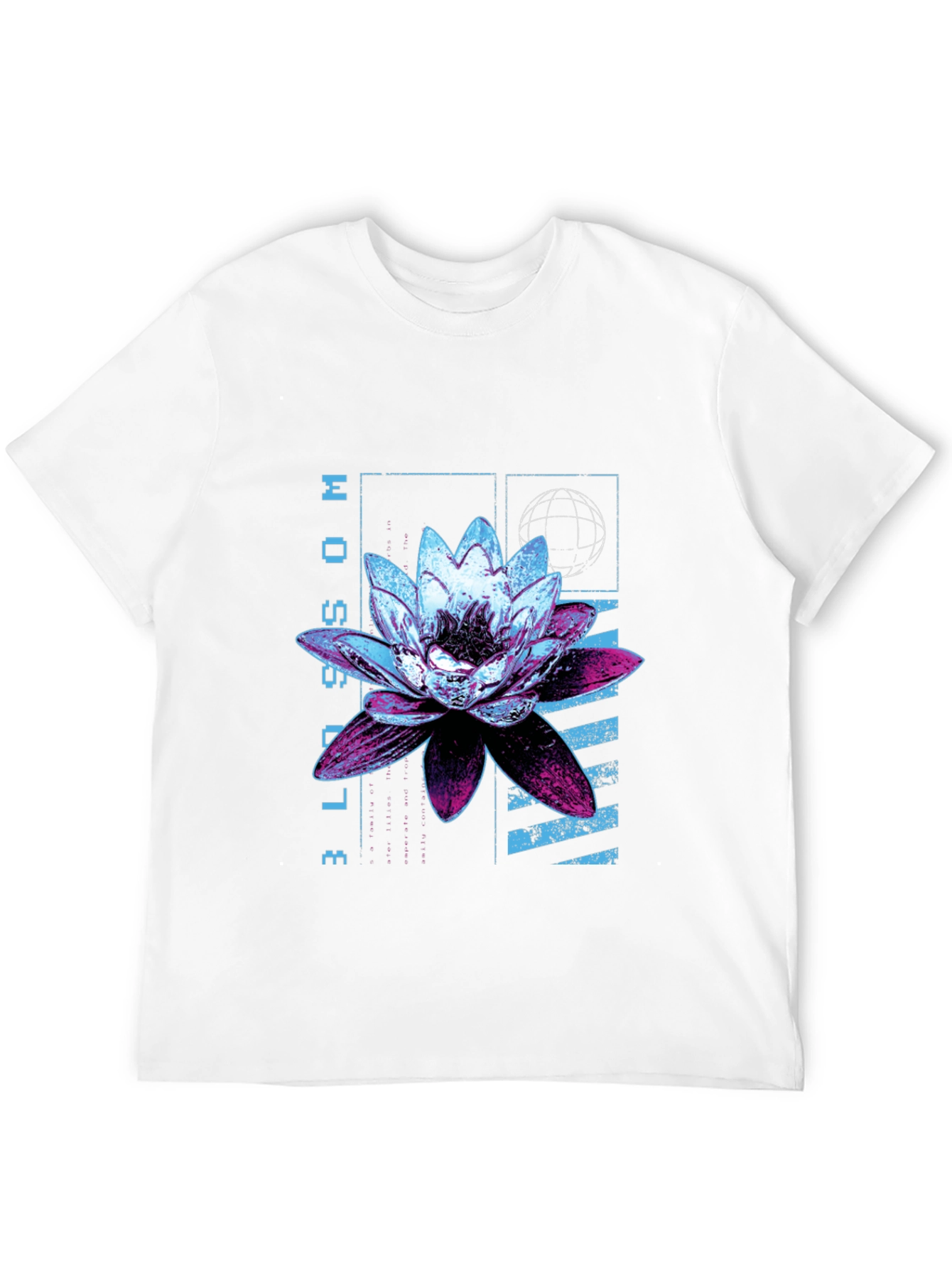 Blossom Graphic Print Black T-Shirt