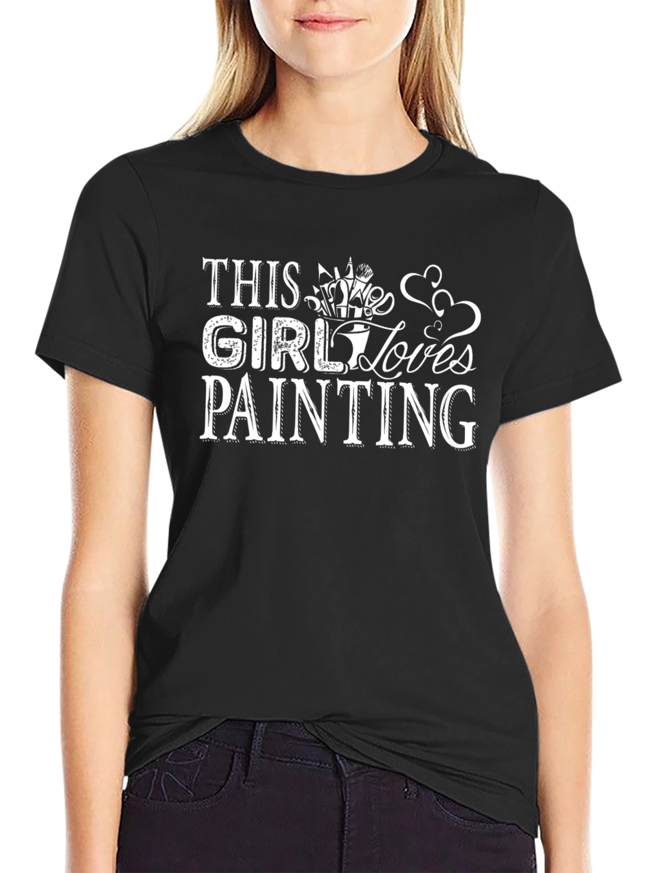This Girl Loves Painting Graphic T-Shirt