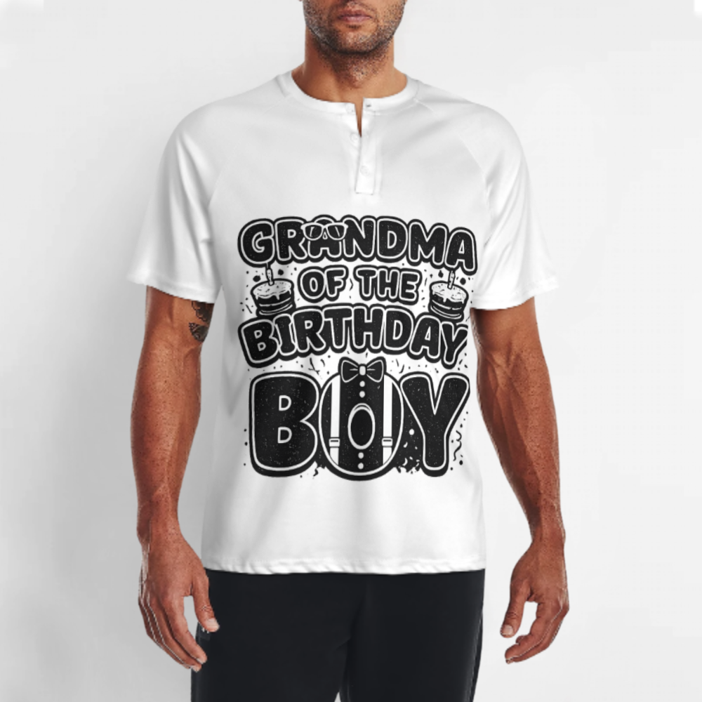 Grandma Of The Birthday Boy Shirt, Funny Family Birthday Graphic Tee, Retro Celebration Party T-Shirt, Cute Matching Birthday Outfit Top(z749)