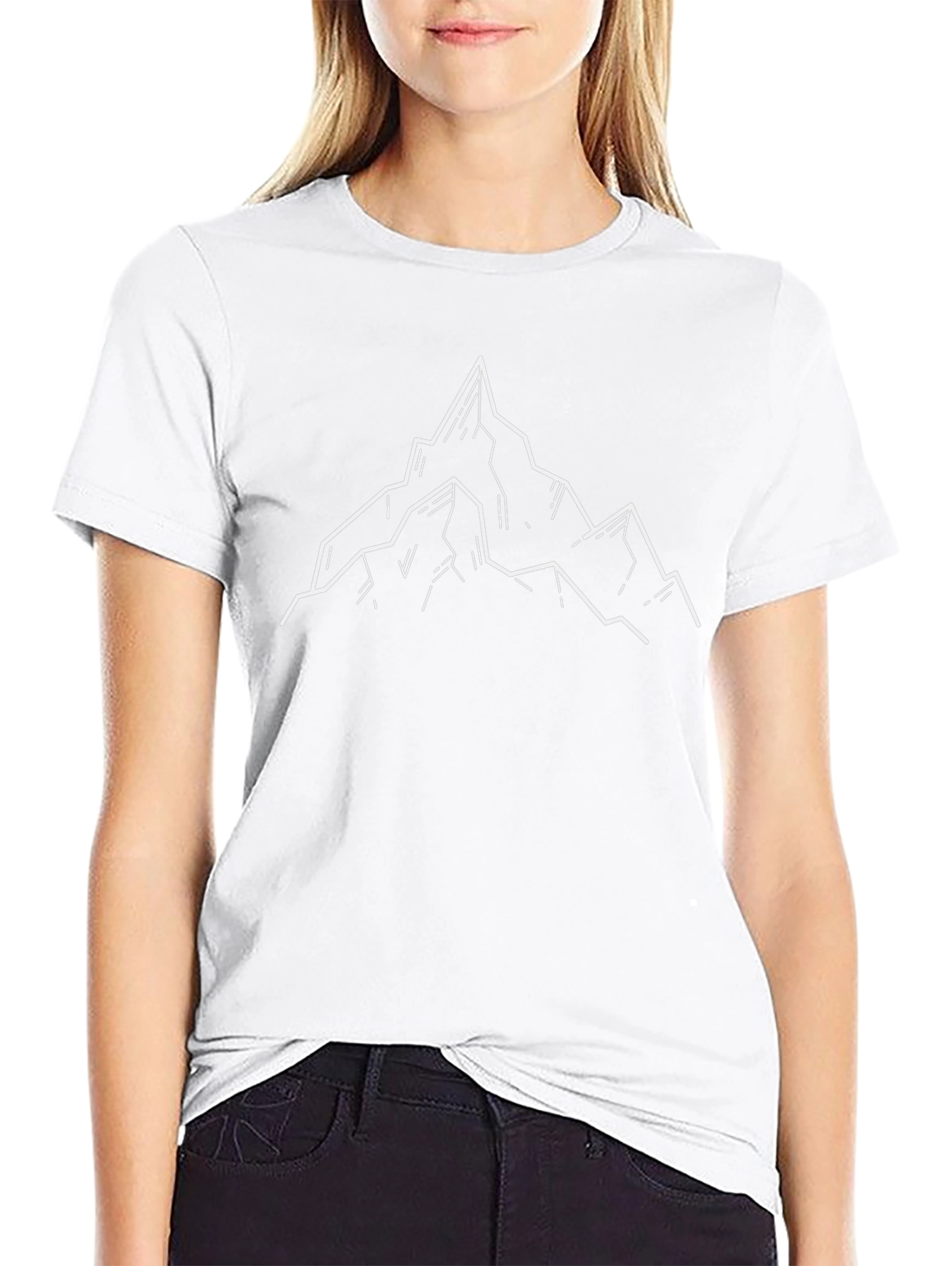 Mountain Peak Graphic Tee - Black