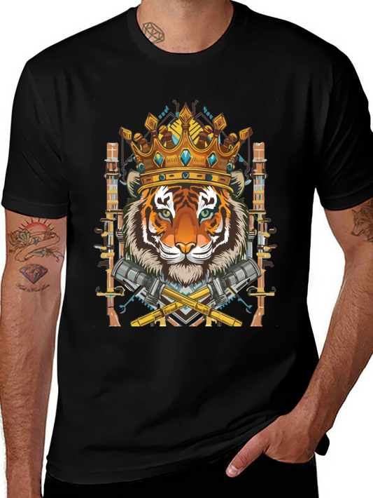 Tiger King Graphic Tee - Mens Black T-Shirt