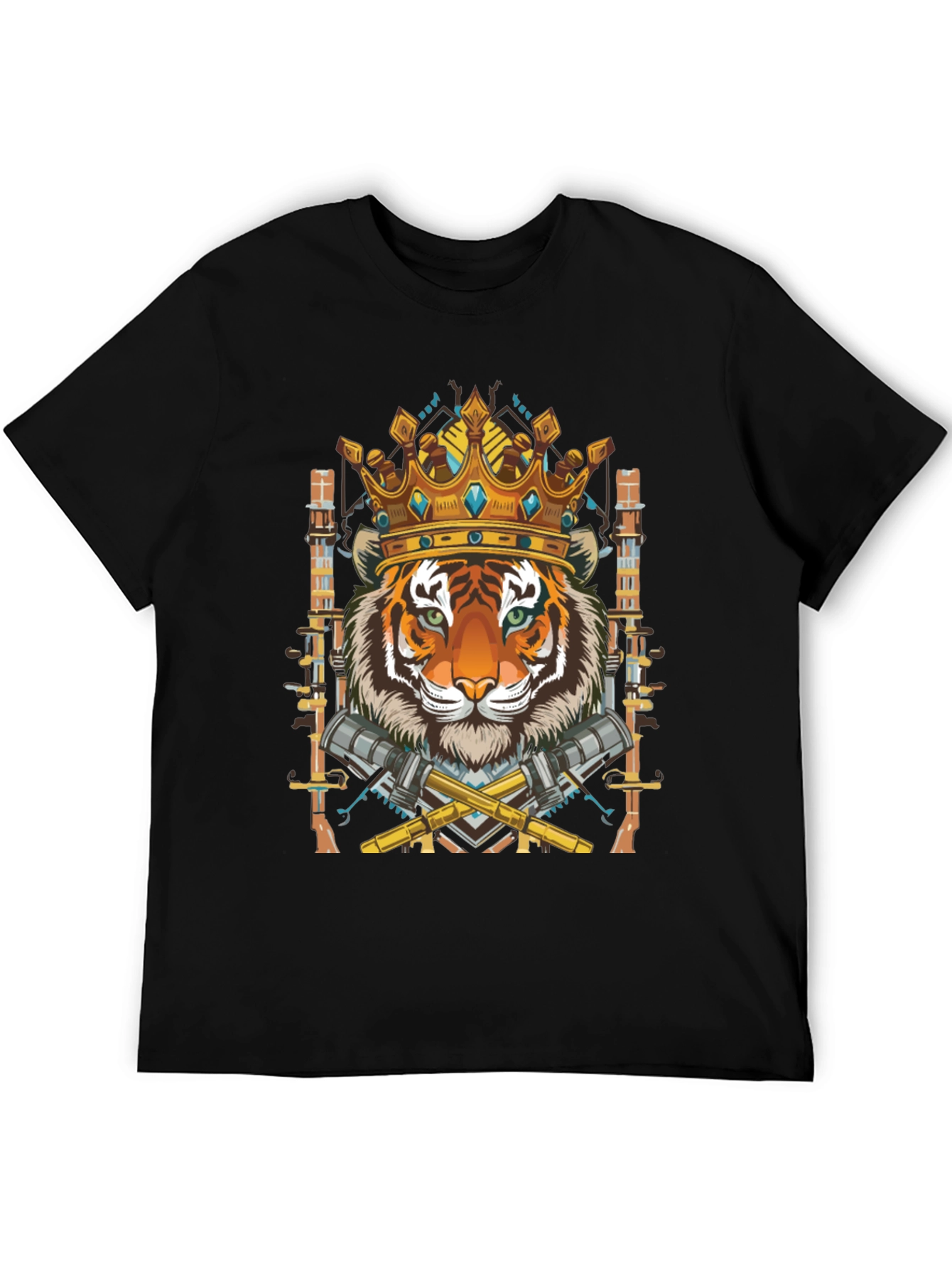 Tiger King Graphic Tee - Mens Black T-Shirt