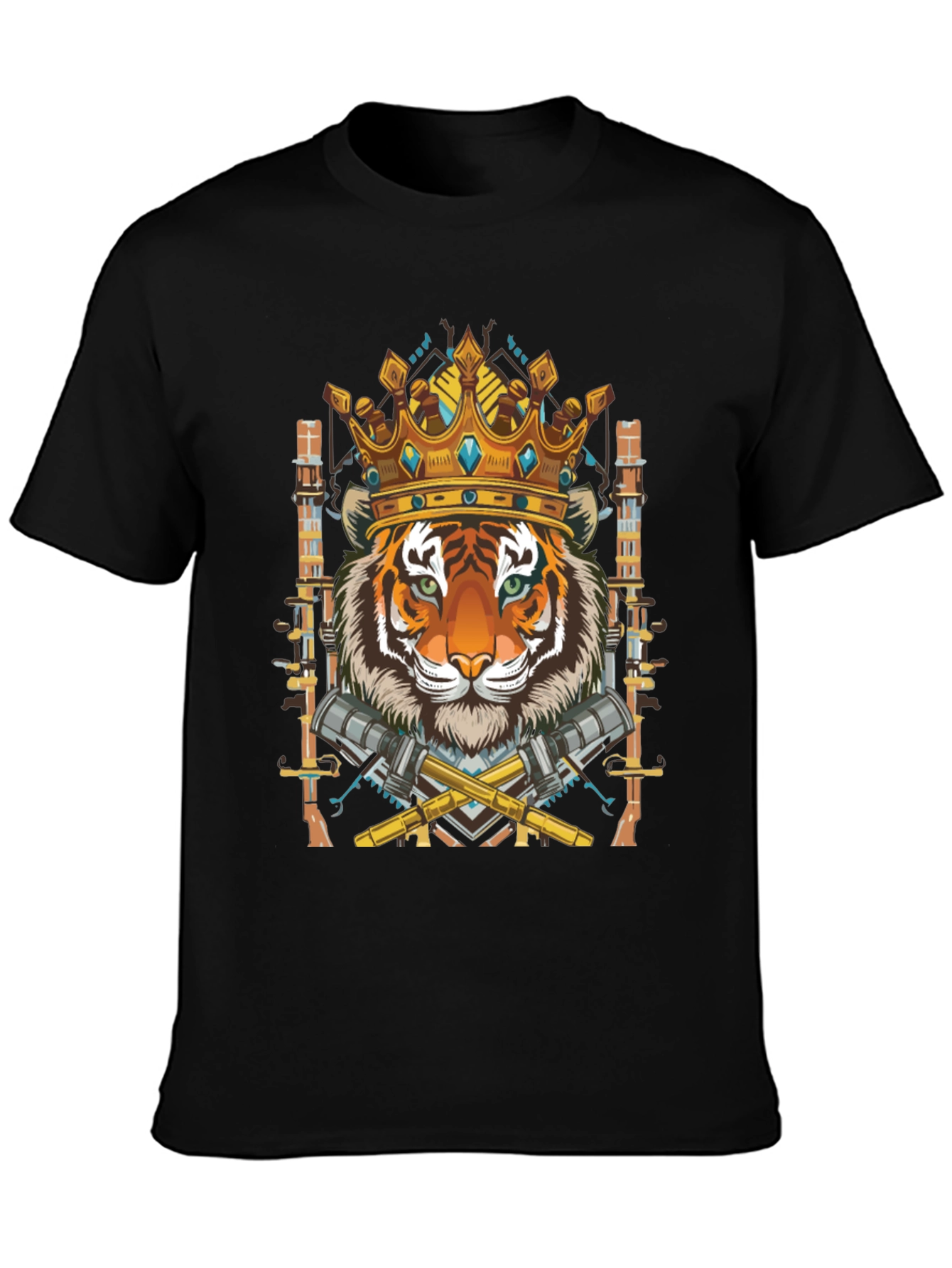 Tiger King Graphic Tee - Mens Black T-Shirt