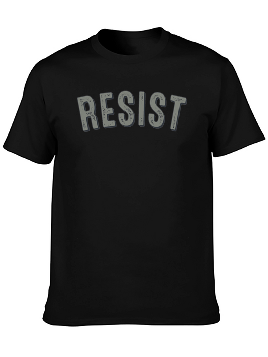 Resist Graphic Tee - Mens Black T-Shirt