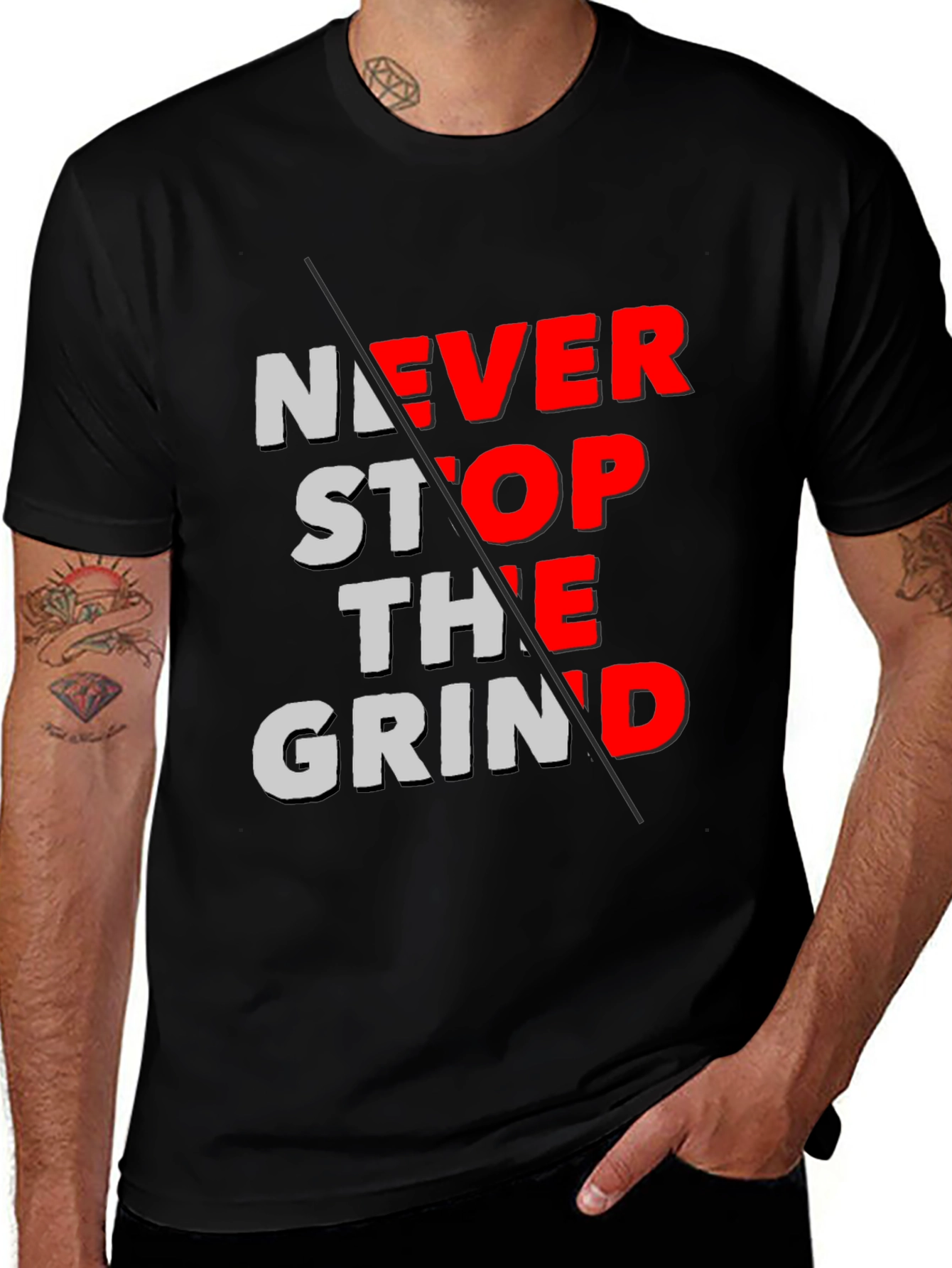 Never Stop The Grind Graphic Tee