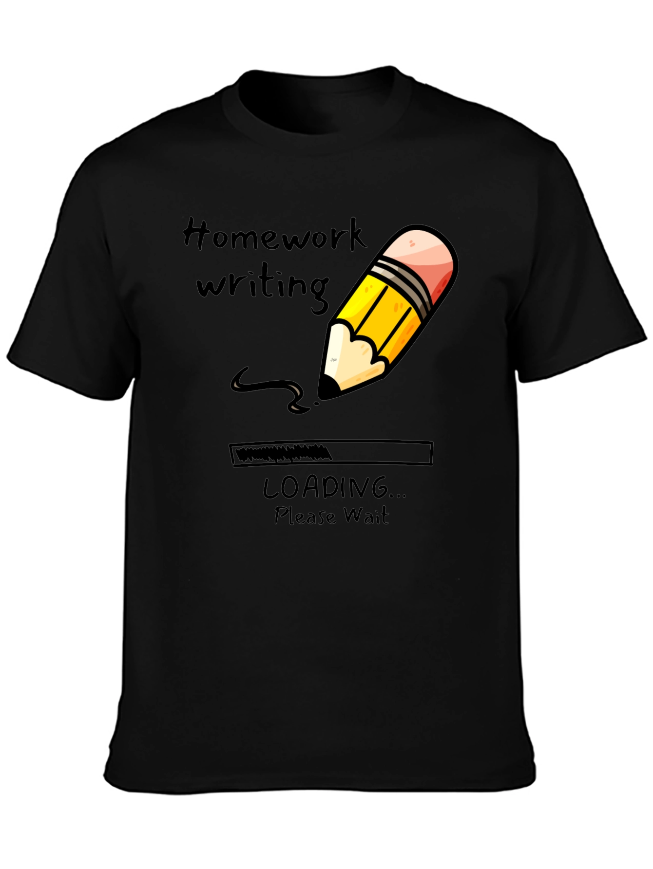 Homework Writing Loading T-Shirt