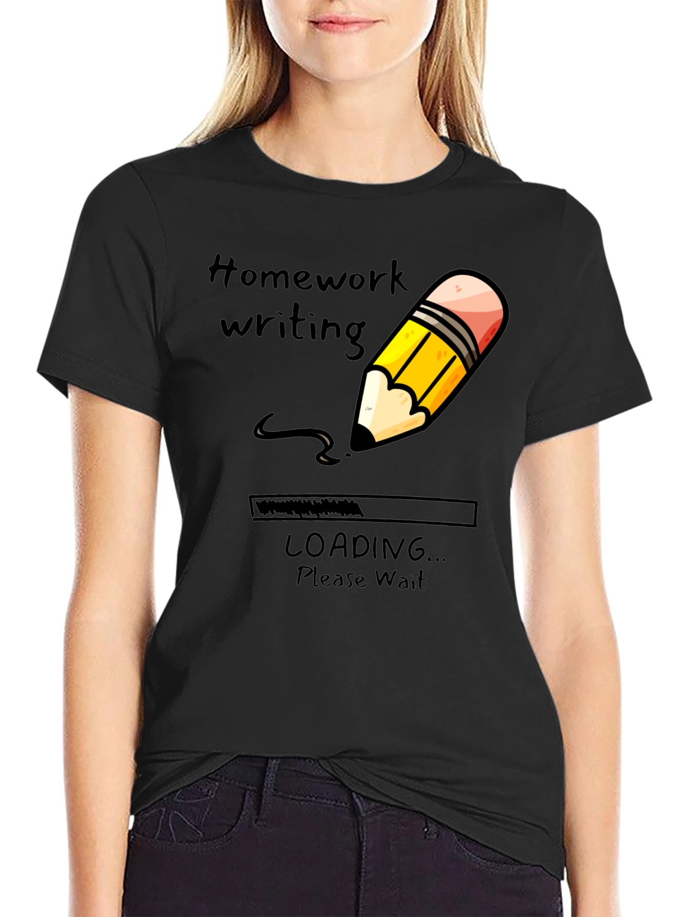 Homework Writing Loading T-Shirt