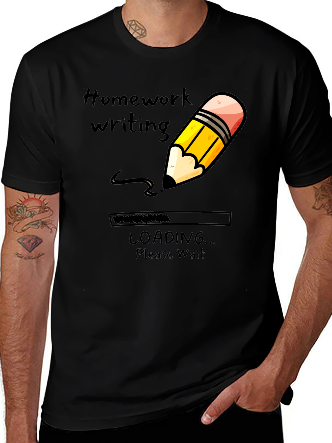 Homework Writing Loading T-Shirt