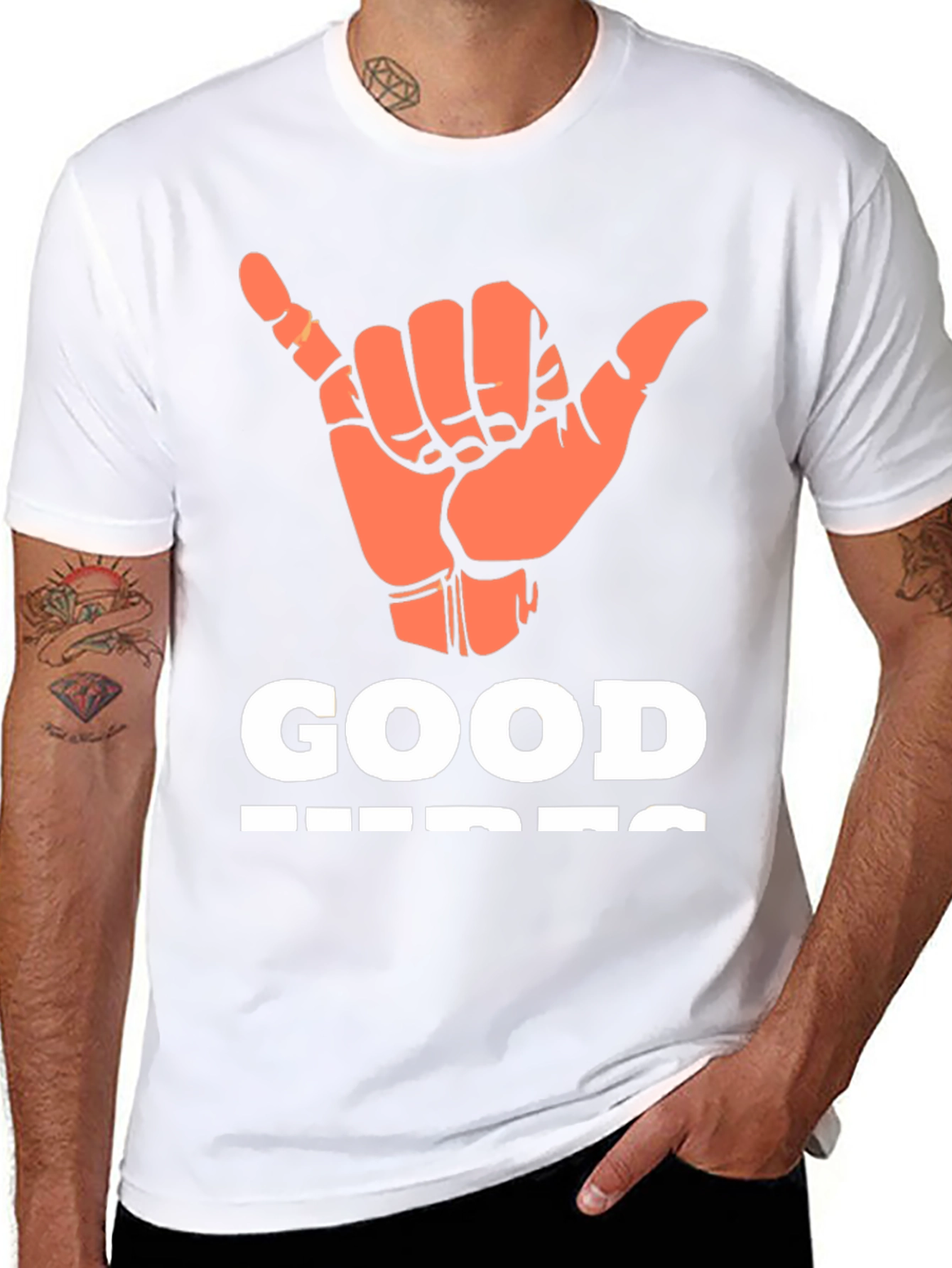 Good Vibes Graphic T-Shirt - Casual Style