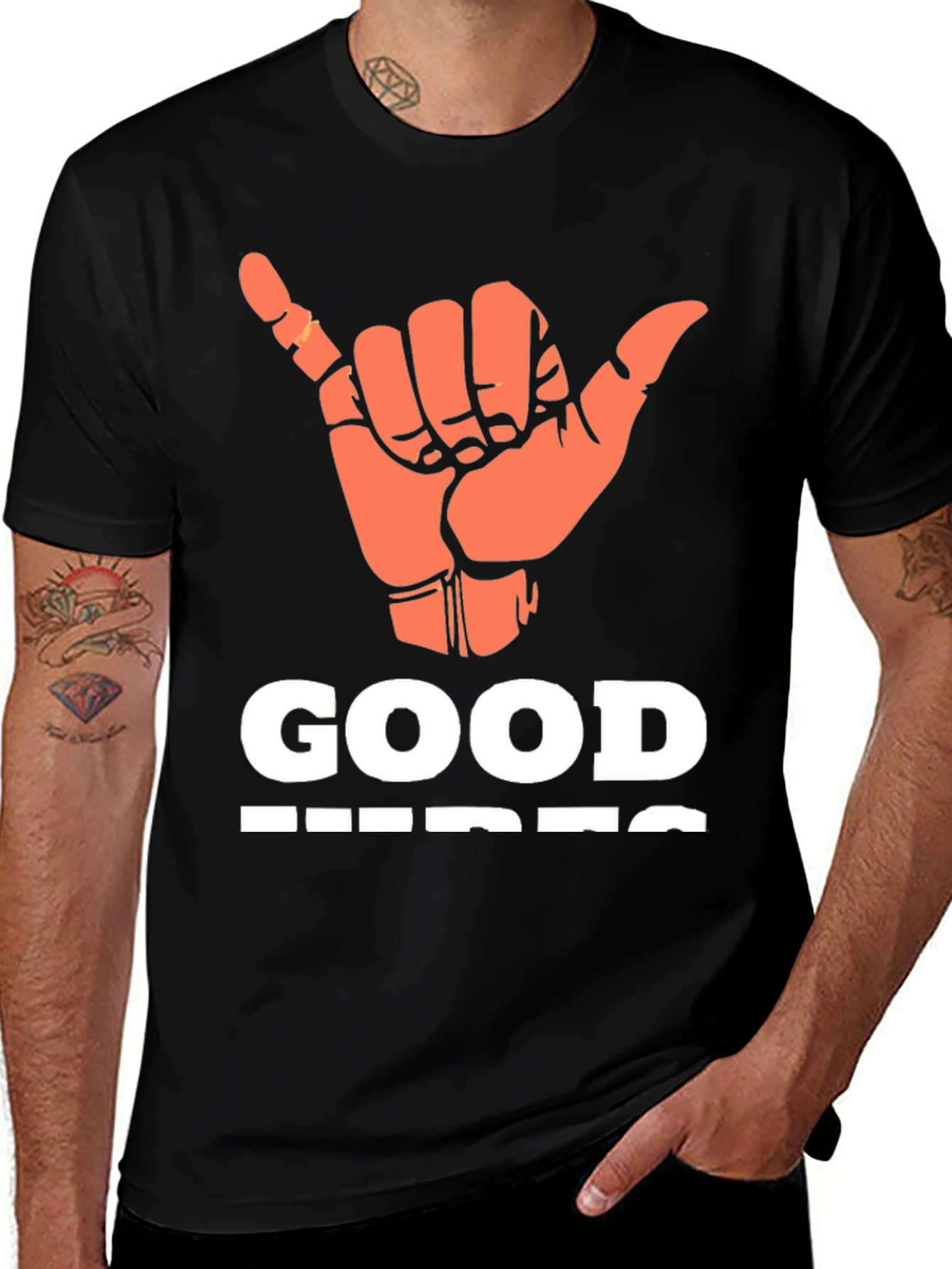 Good Vibes Graphic T-Shirt - Casual Style