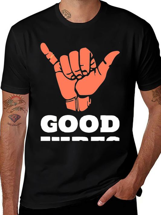 Good Vibes Graphic T-Shirt - Casual Style