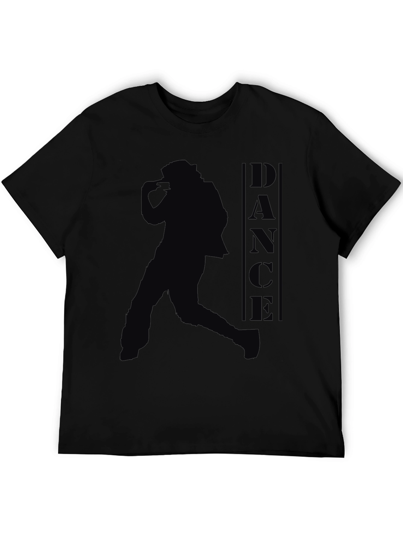 Black Dance Silhouette Graphic T-Shirt