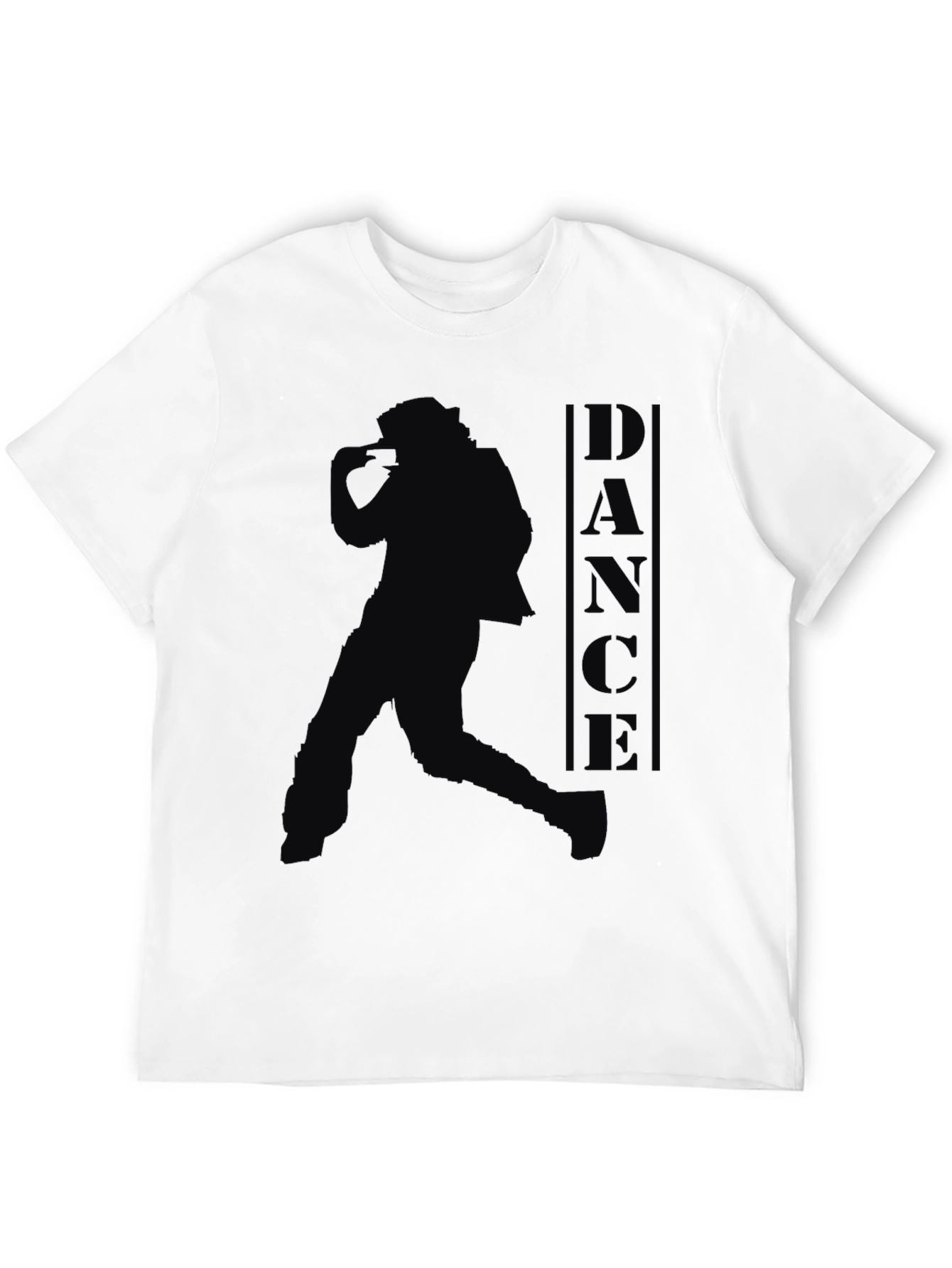 Black Dance Silhouette Graphic T-Shirt