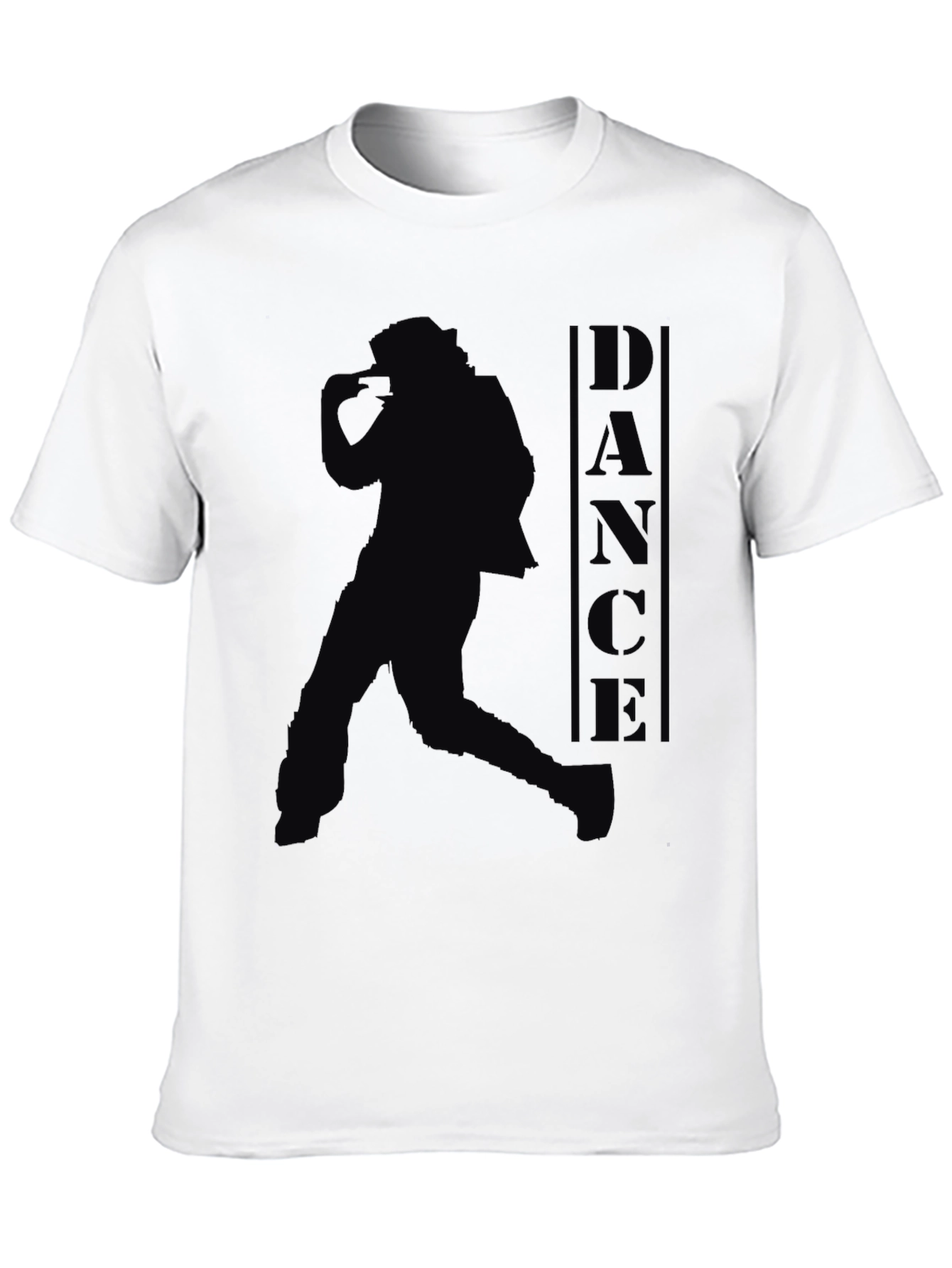Black Dance Silhouette Graphic T-Shirt