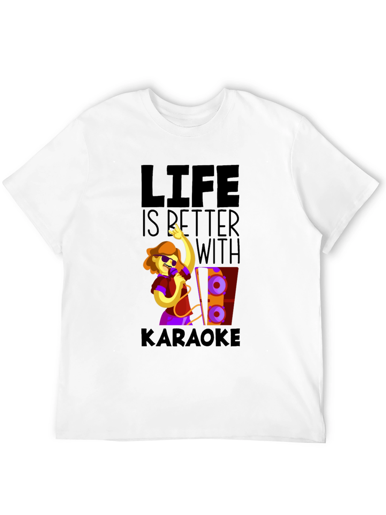 Karaoke Life Tee - Fun Music Lover Graphic T-Shirt