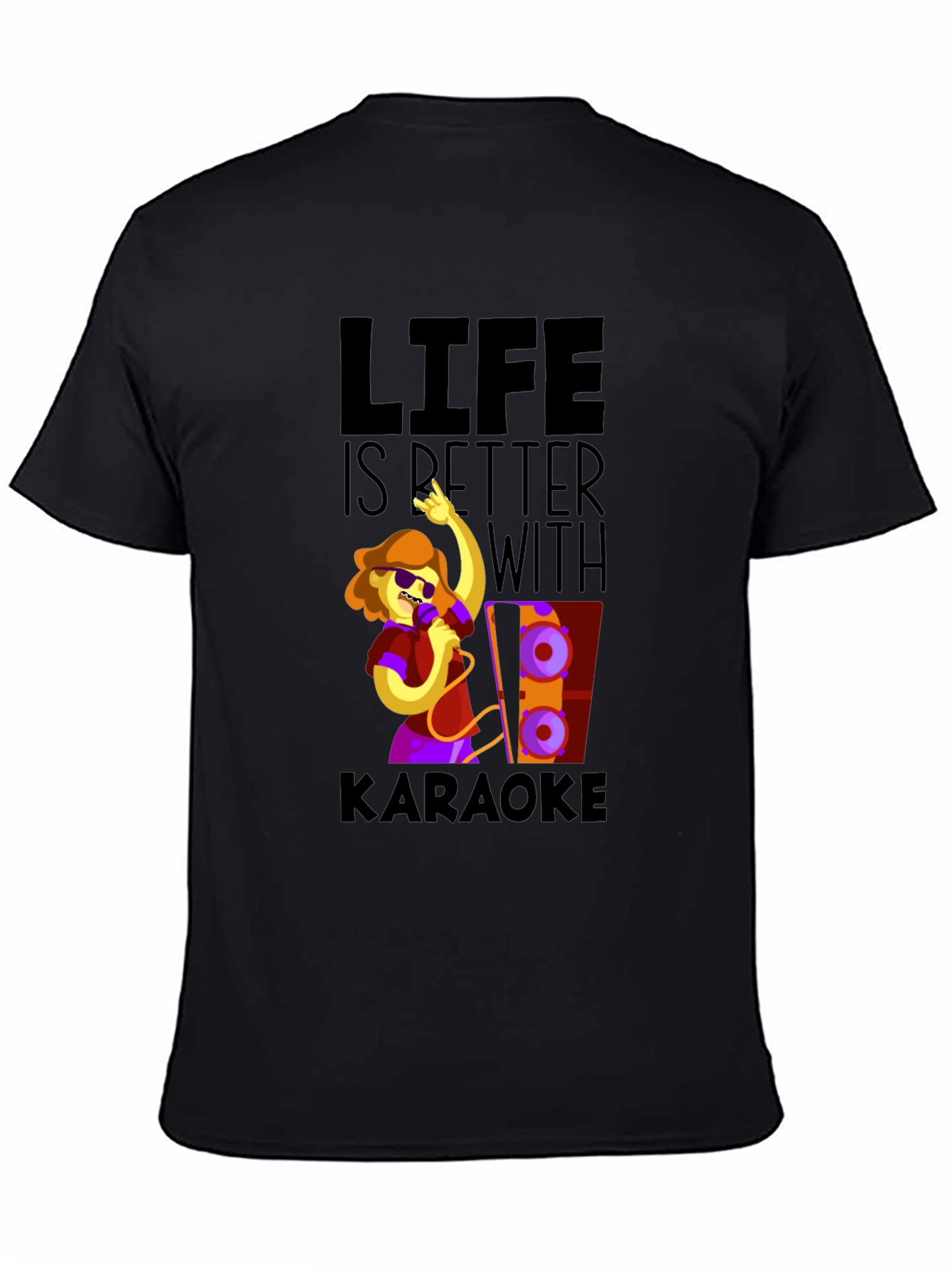 Karaoke Life Tee - Fun Music Lover Graphic T-Shirt