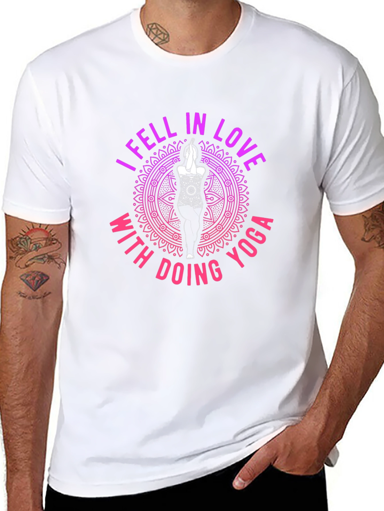 Yoga Love Tee - Relaxed Fit Graphic T-Shirt