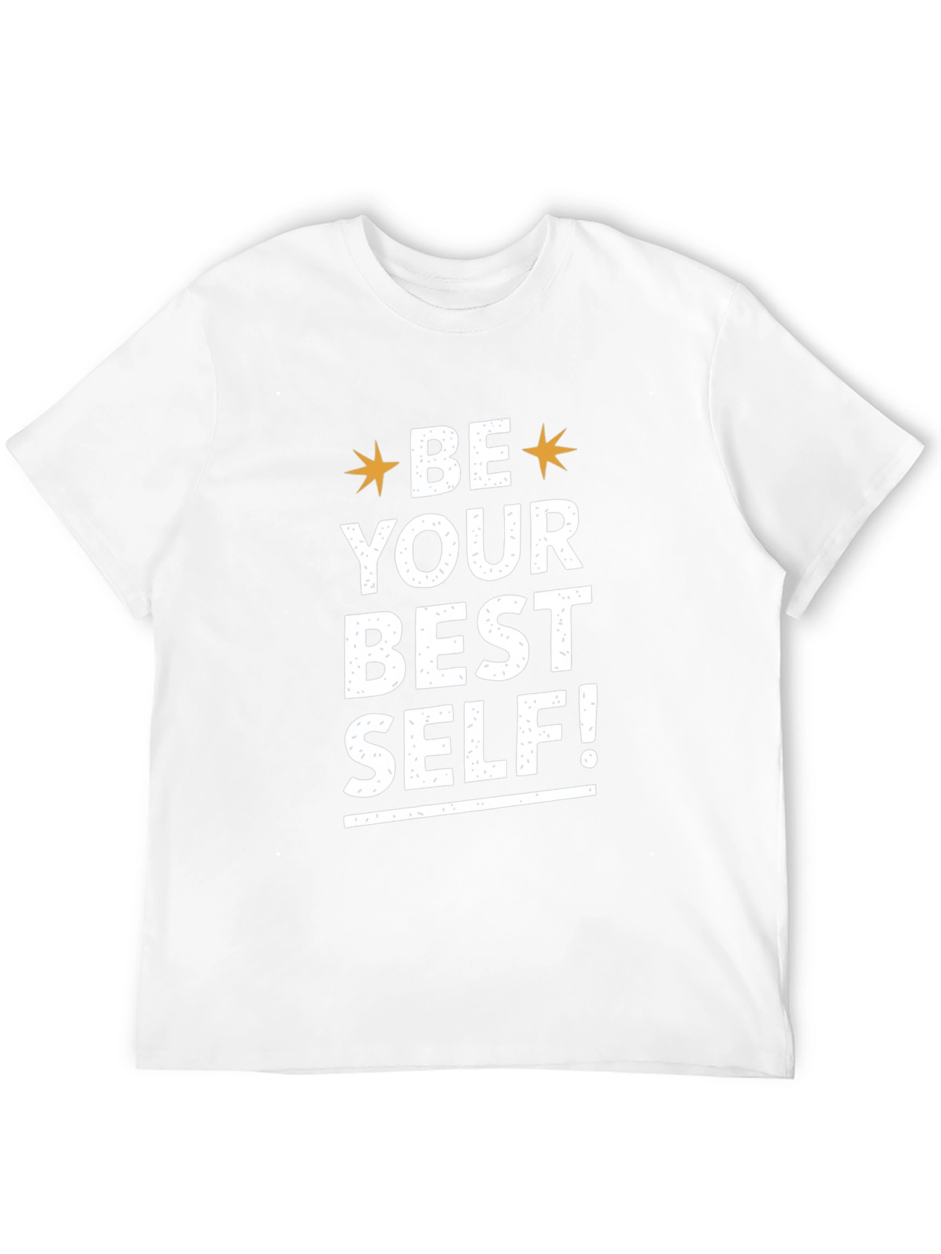 Motivational Be Your Best Self! Black T-Shirt