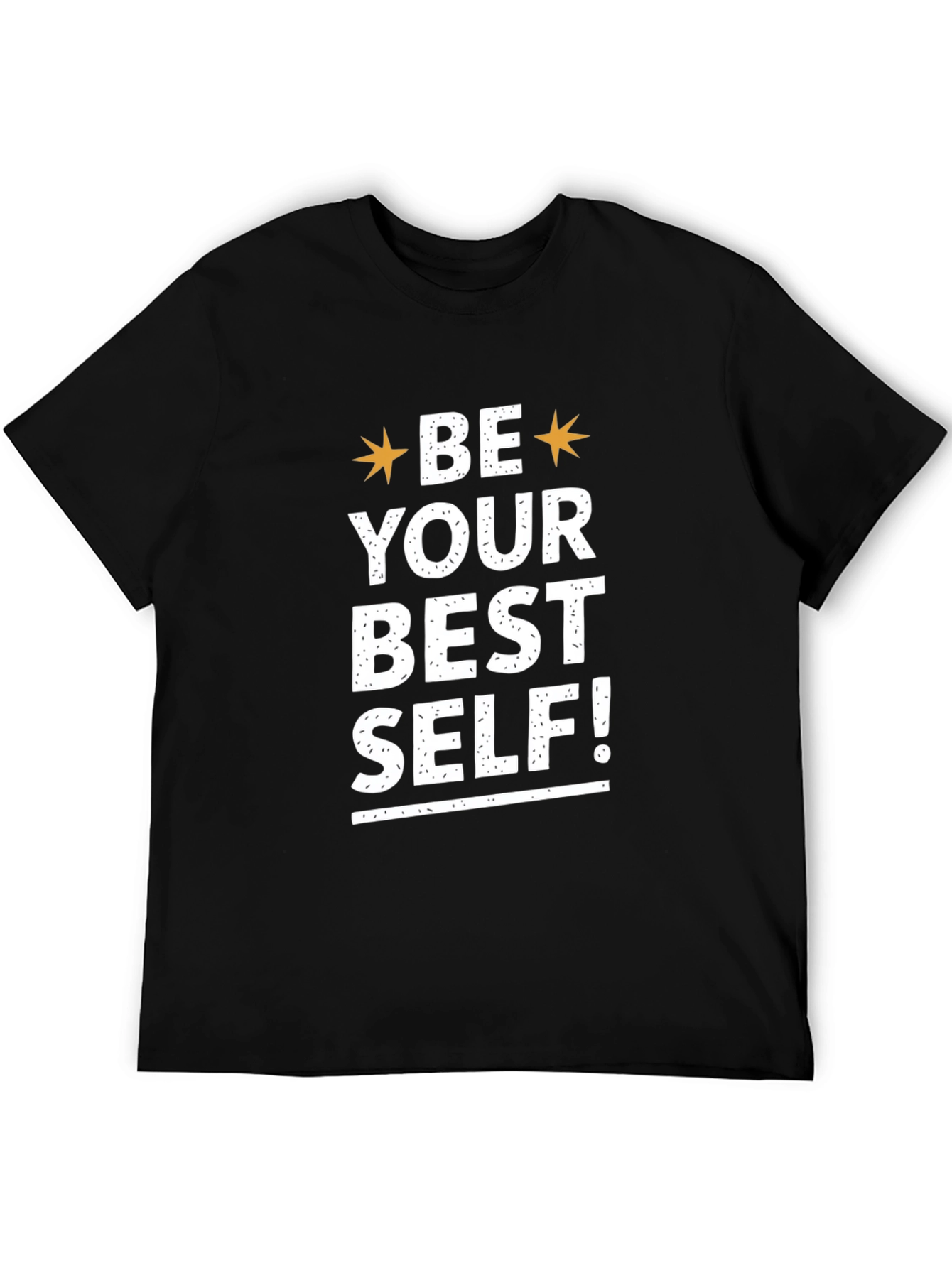 Motivational Be Your Best Self! Black T-Shirt