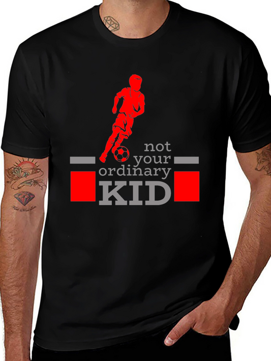 Not Your Ordinary Kid Soccer T-Shirt - Black